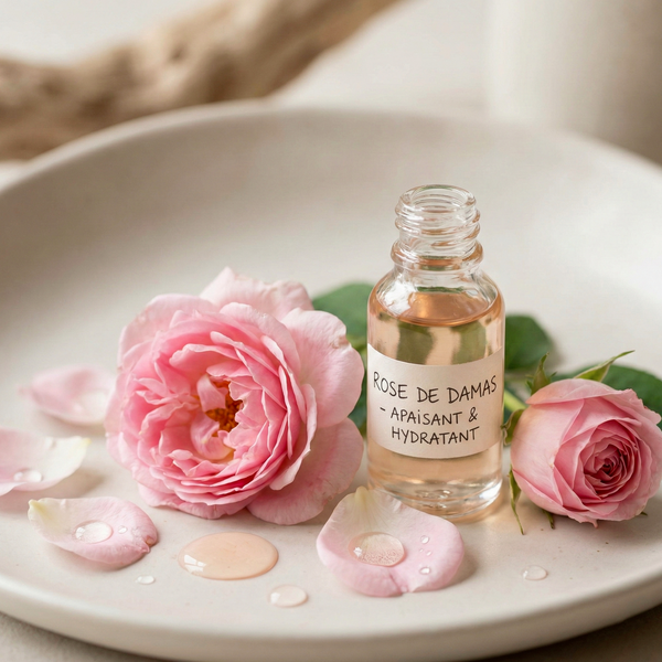 Rose de Damas – La fleur ancestrale qui apaise, hydrate et illumine votre teint naturellement