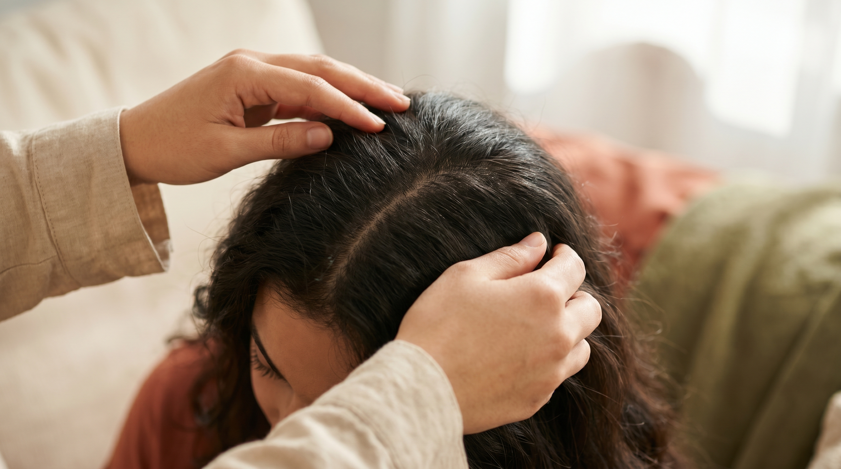 Cuir chevelu sain et apaisé sans pellicules — routine naturelle Jodhur