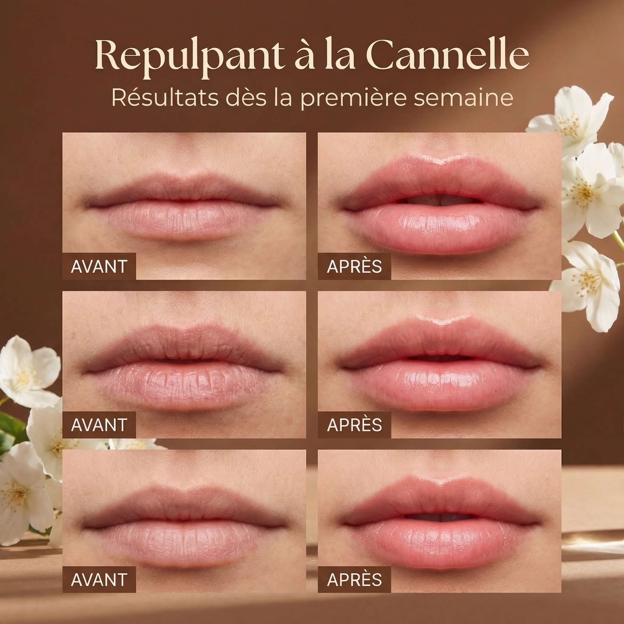Baume à Lèvres Repulpant à la Cannelle