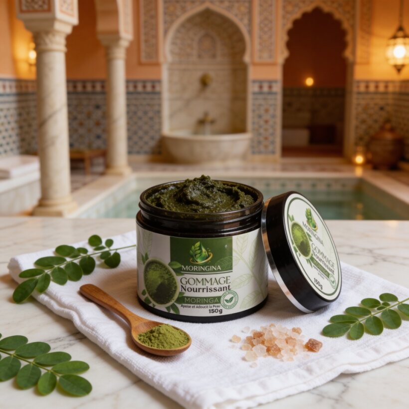 Gommage Moringa Corps | Peau douce comme de la soie dès la douche - JODHUR