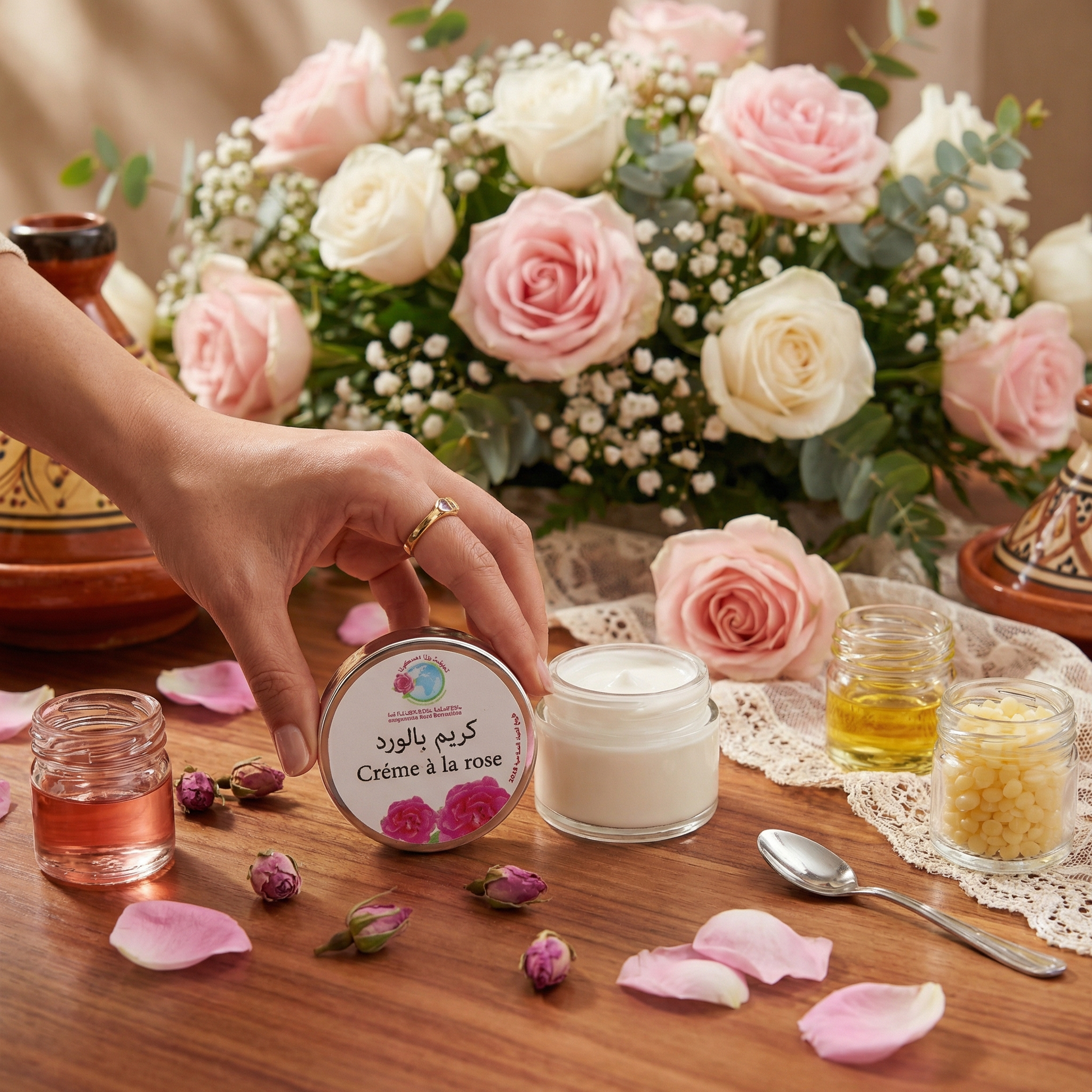 Crème à la Rose – Hydratation & Régénération Quotidienne - JODHUR