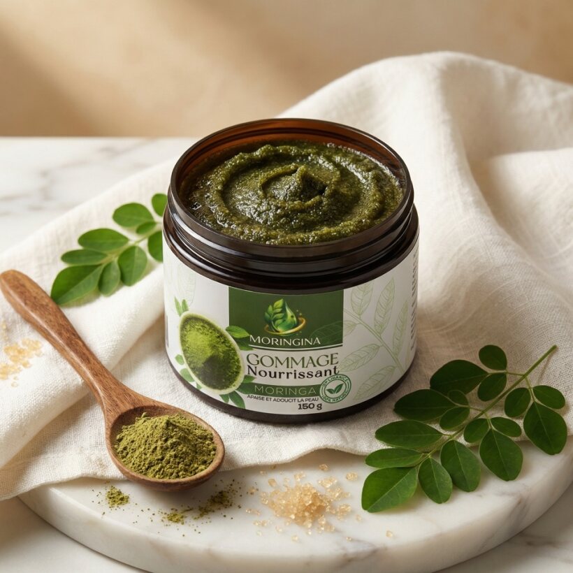 Gommage Moringa Corps | Peau douce comme de la soie dès la douche - JODHUR