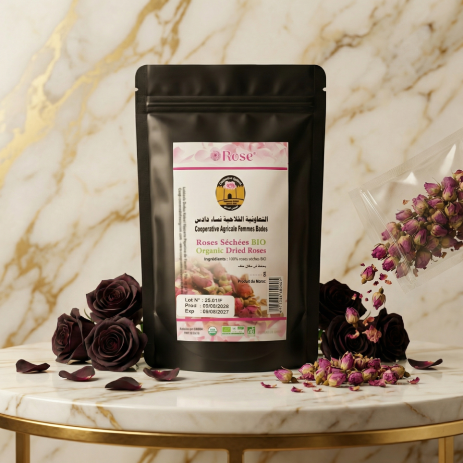 Roses Séchées BIO – Ingrédient Beauté Multi-Usages- JODHUR