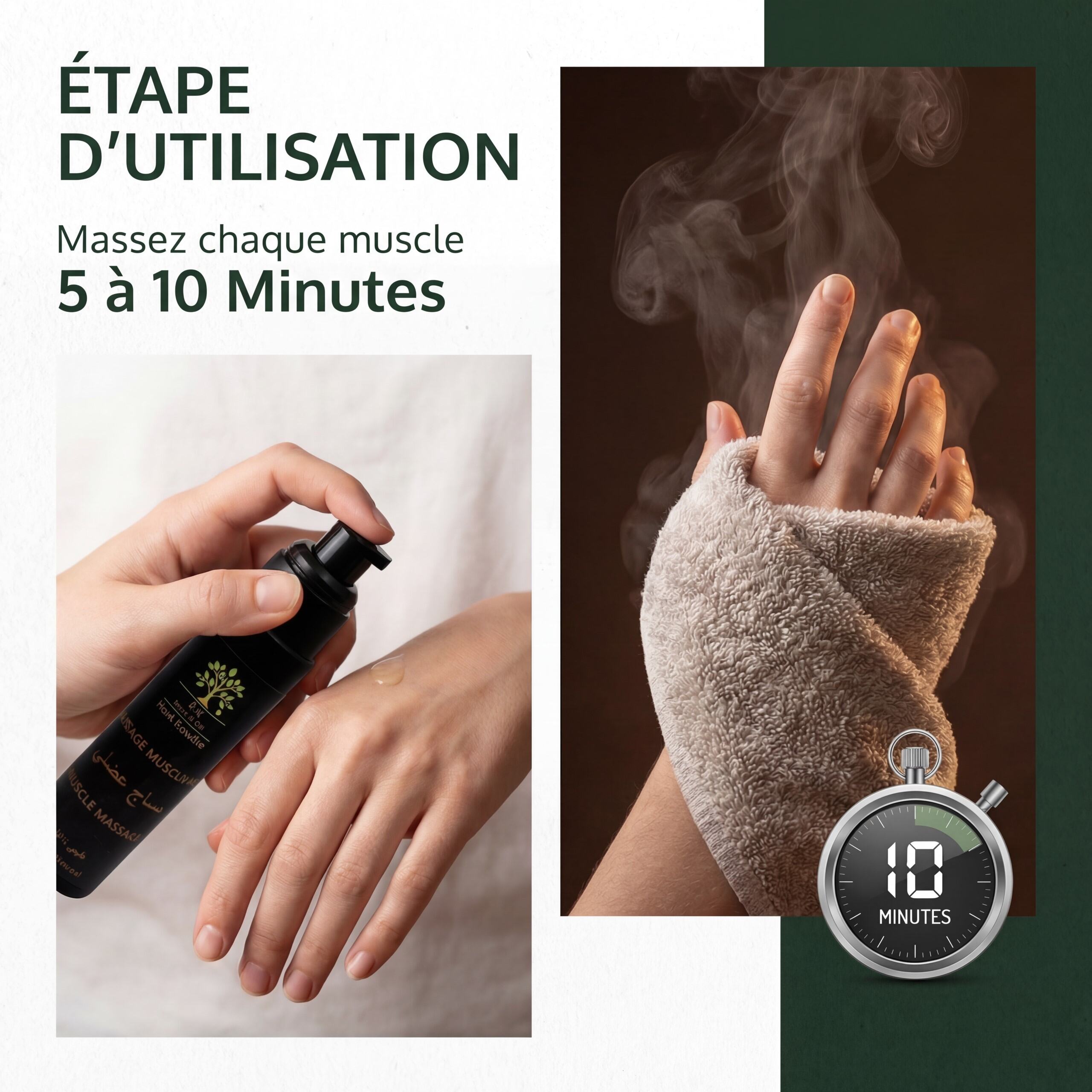 Huile Massage Musculaire BIO – Récupération & Détente- JODHUR