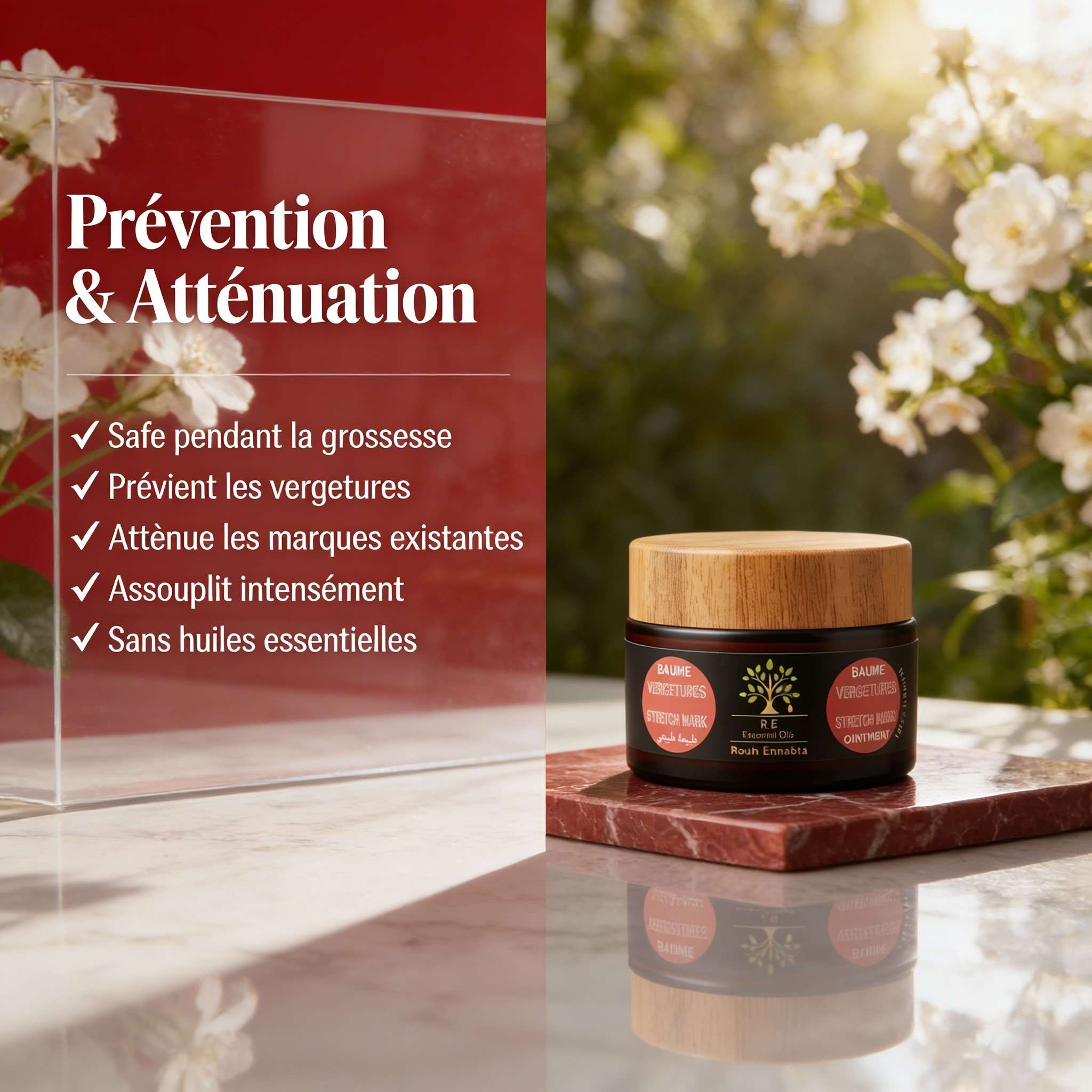 Baume Anti-Vergetures BIO – Prévention & Atténuation