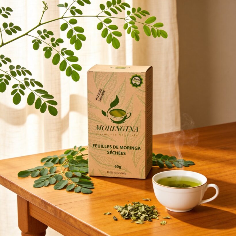 Feuilles de Moringa Séchées | Vitalité naturelle · 90+ nutriment - JODHUR