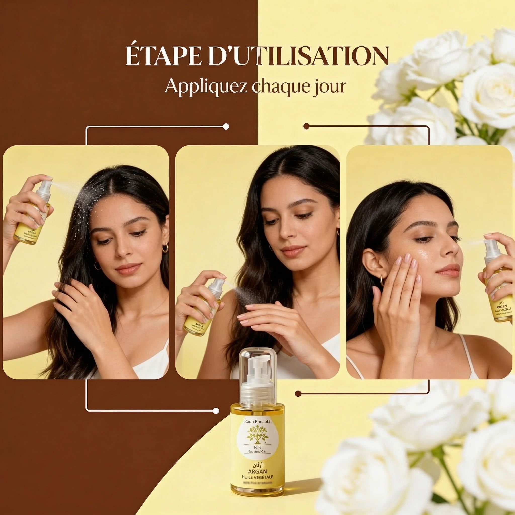 Huile d'Argan Pure BIO – Trésor Anti-âge