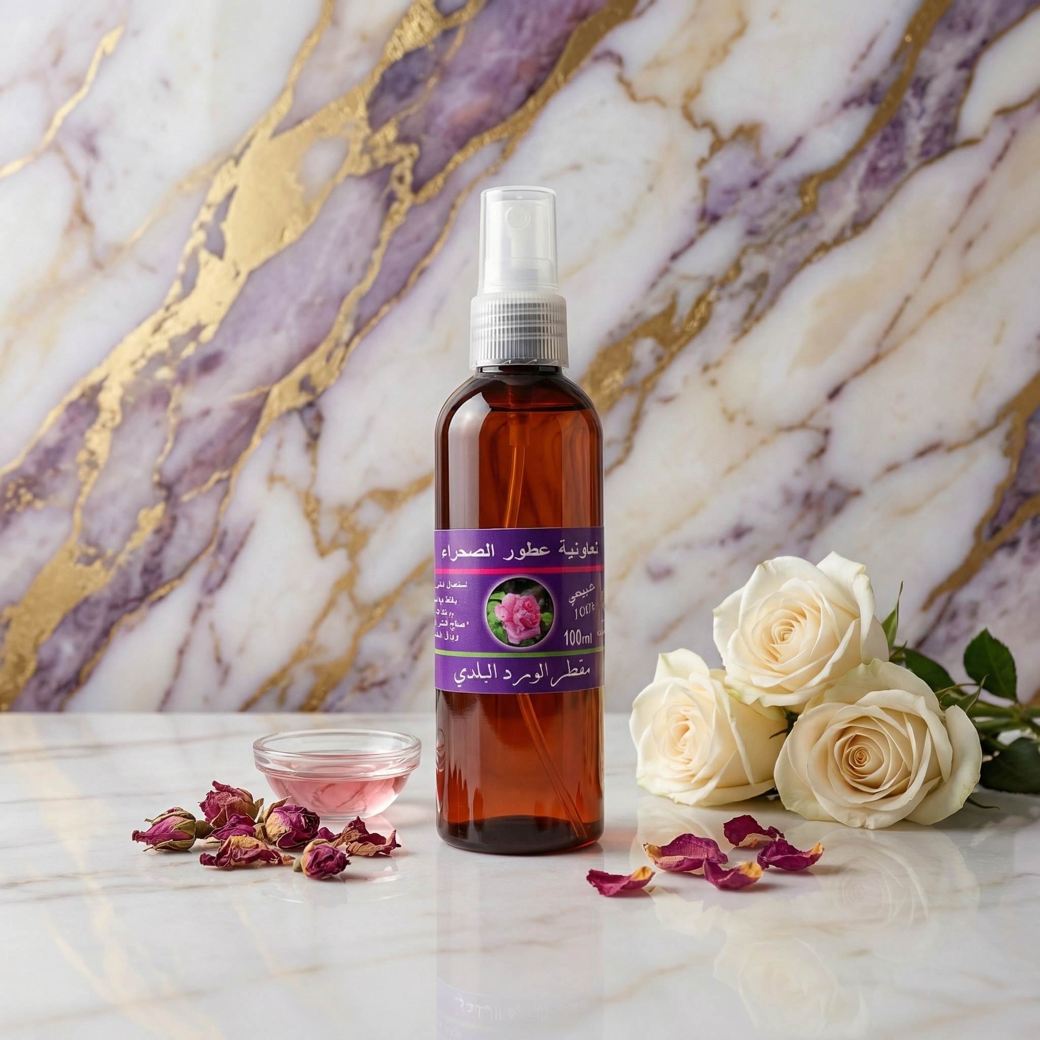 JODHUR Eau de Rose – Tonique Apaisant & Éclat du Teint à l’huile d’argan bio pour une peau nourrie et éclatante.