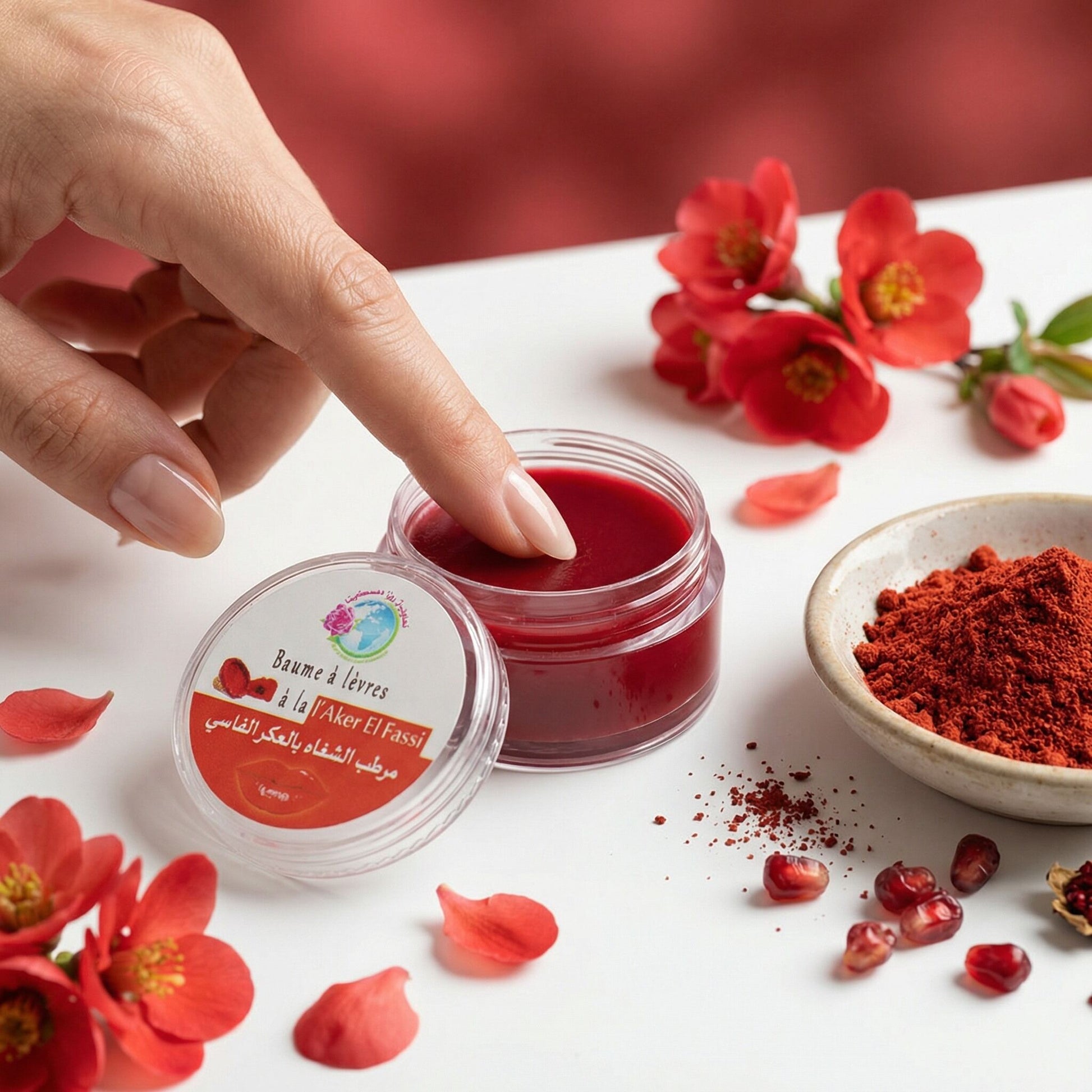 Baume à Lèvres Teinté Aker Fassi – Hydratation & Couleur Naturelle- JODHUR