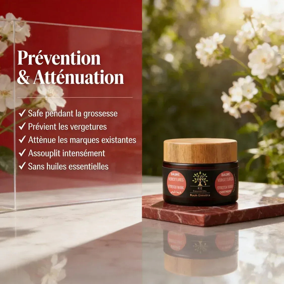 Baume Anti-Vergetures BIO – Prévention & Atténuation - JODHUR