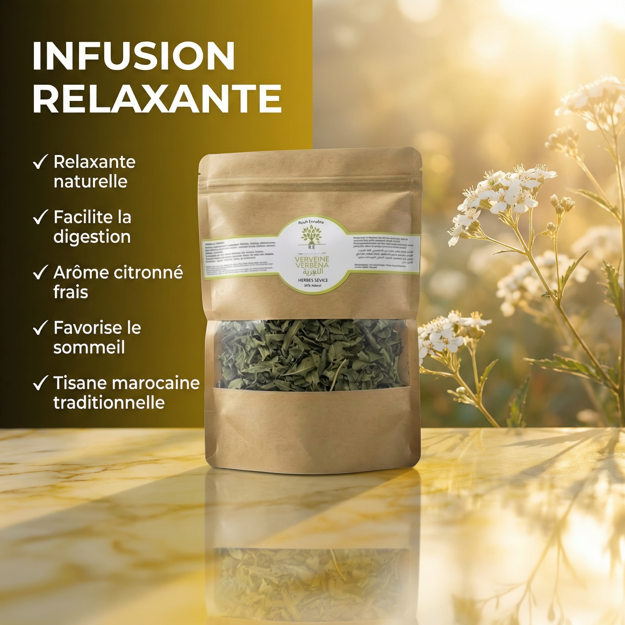Verveine Séchée BIO – Infusion Relaxante - JODHUR
