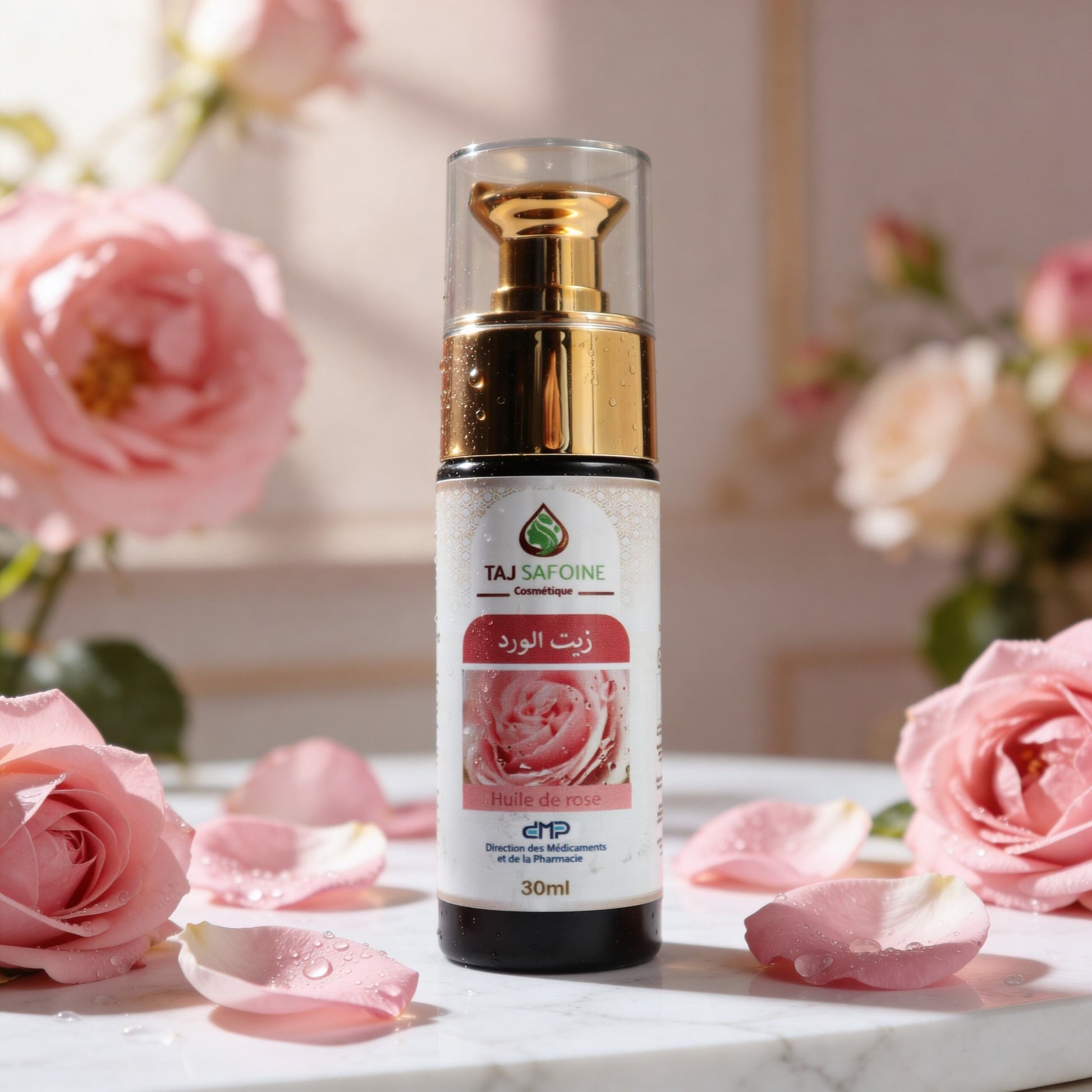 Huile de Rose Artisanale – Apaise les Rougeurs et Régénère les Peaux Sensibles - JODHUR