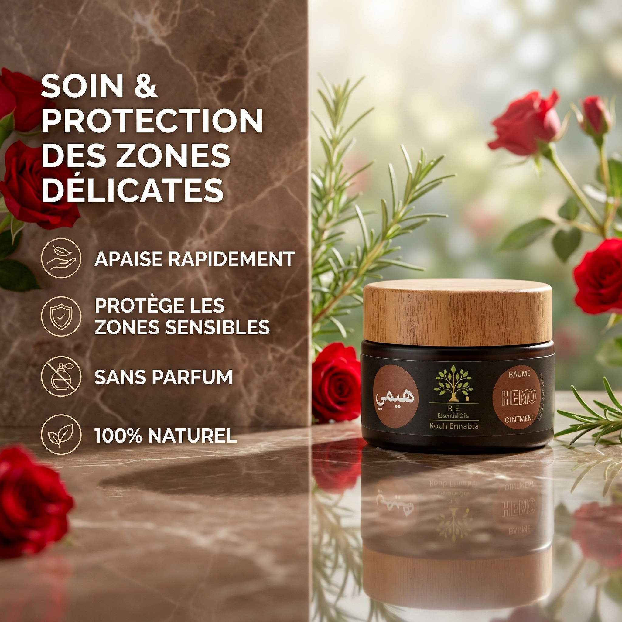 Baume Hémo BIO – Soin Apaisant Ciblé- JODHUR