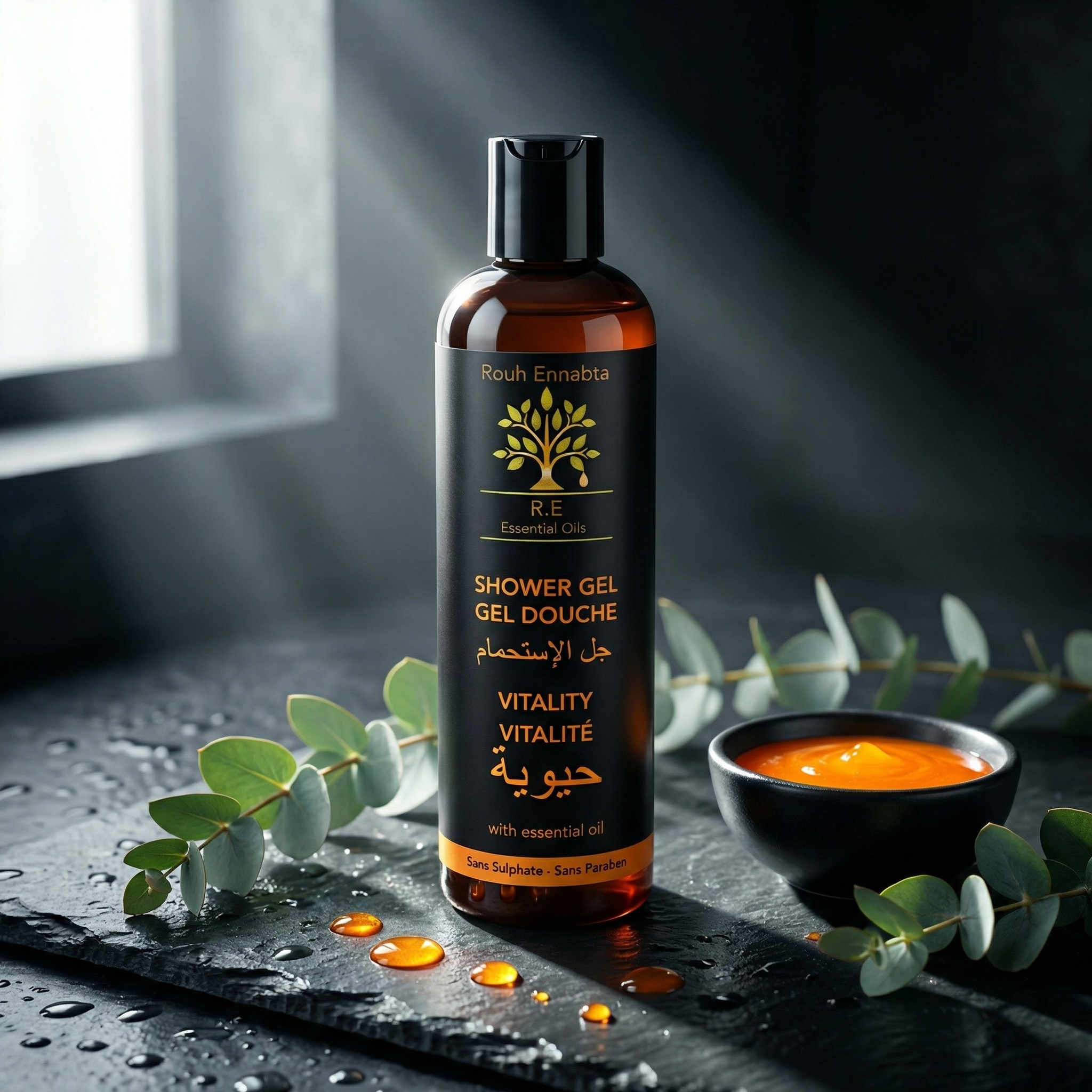 Gel Douche aux Huiles Essentielles Vitalité- JODHUR