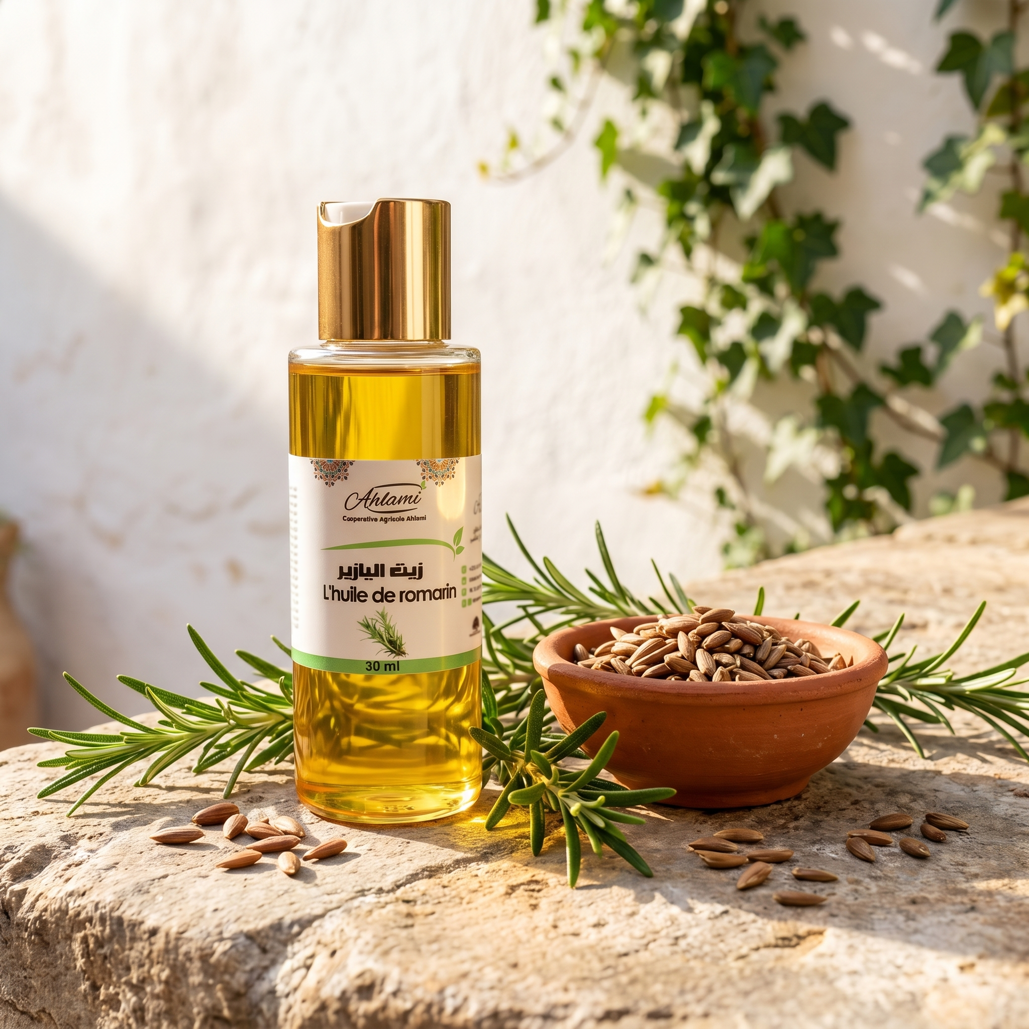 Huile de Romarin Pure – Coopérative Ahlami