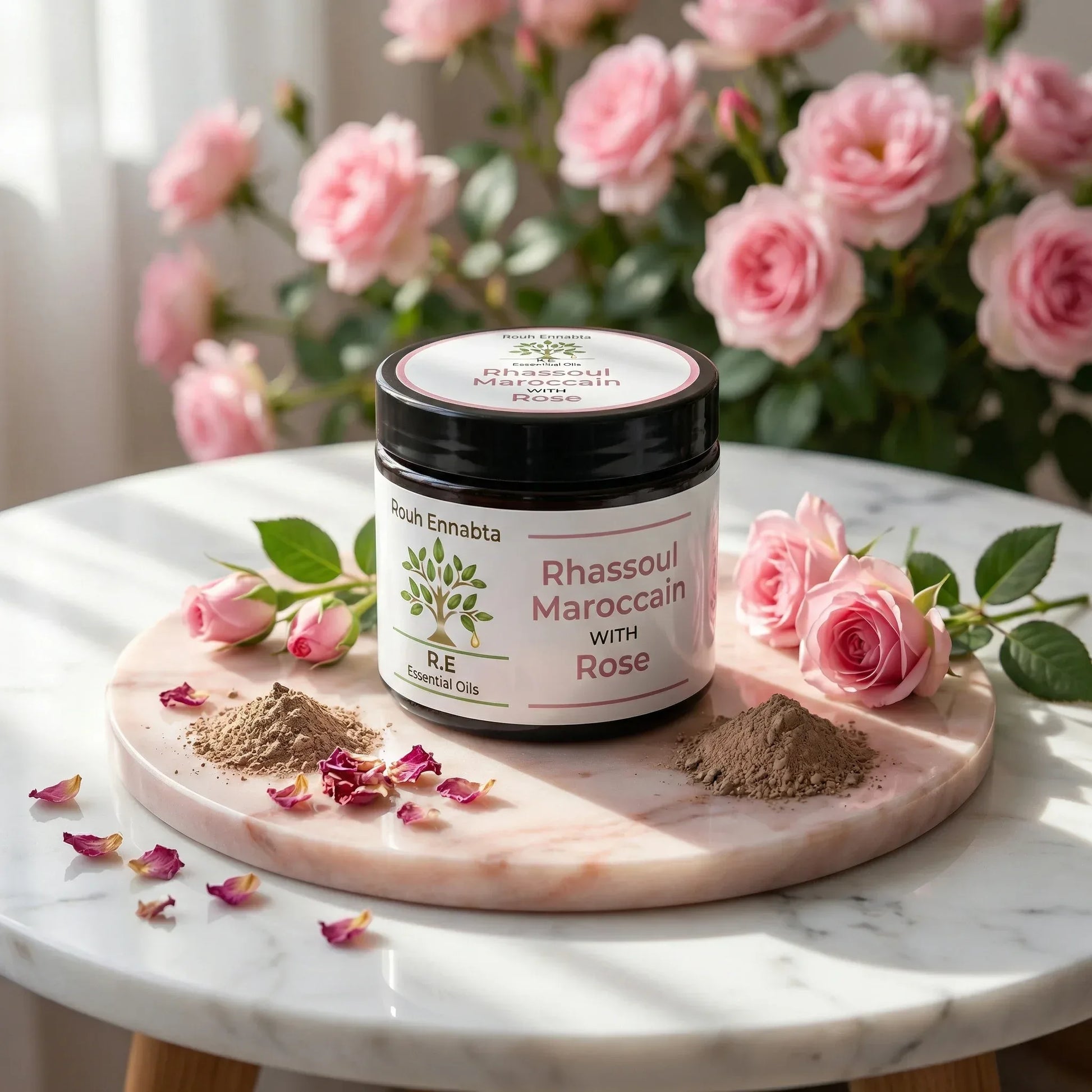 Rhassoul à la Rose – Argile du Hammam - JODHUR