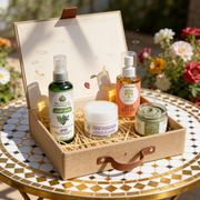 Coffret Rituel SOS Peau Grasse & Acné JODHUR : hydrolat de romarin, masque argile verte, crème lavande et huile de nigelle BIO