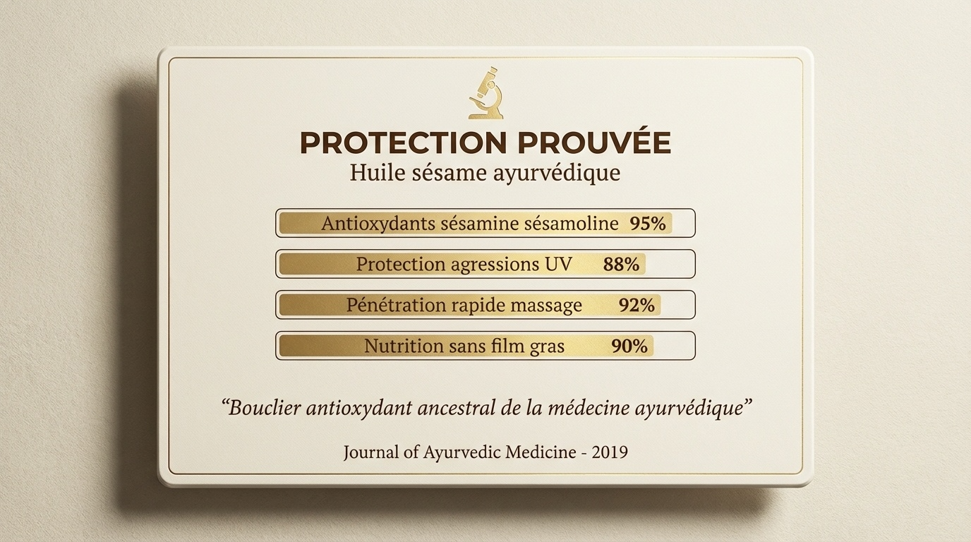 JODHUR cosmétiques naturels avec huile de sésame ayurvédique, riche en antioxydants pour une peau nourrie et protégée.