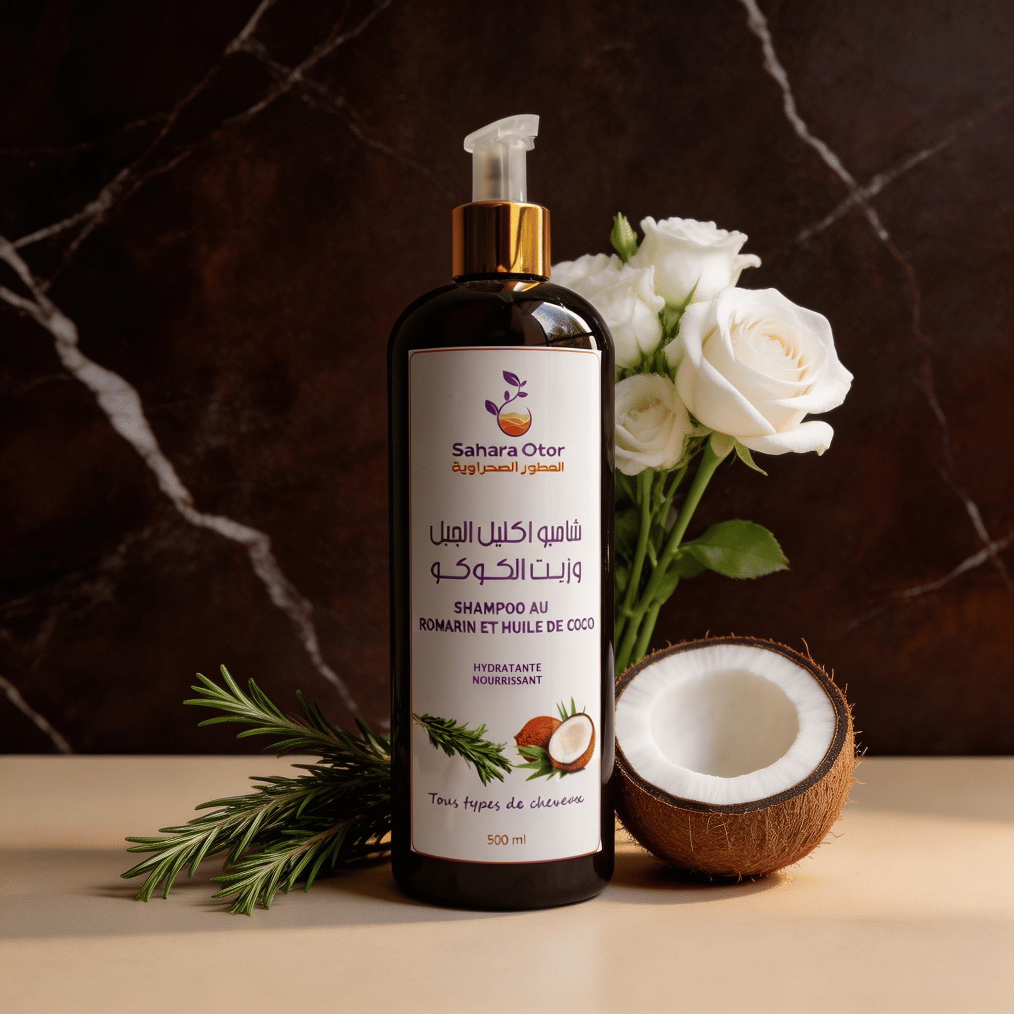 Shampoing Anti-Chute Romarin & Coco – Fortifiant Intense