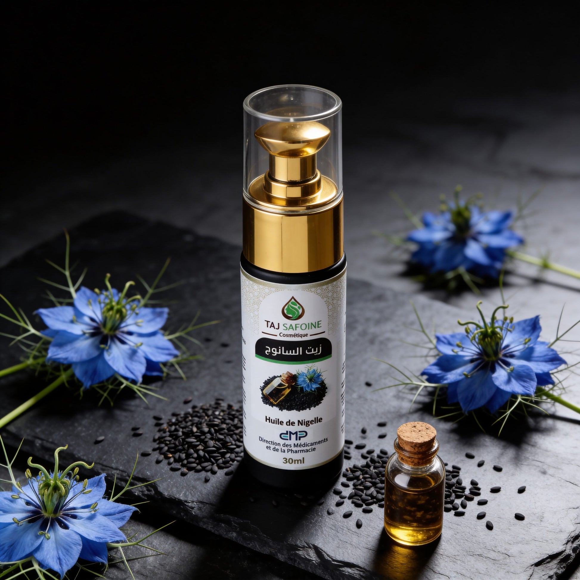 Huile de Nigelle Pure- Purifie le Cuir Chevelu & Apaise les Peaux à Problèmes. - JODHUR