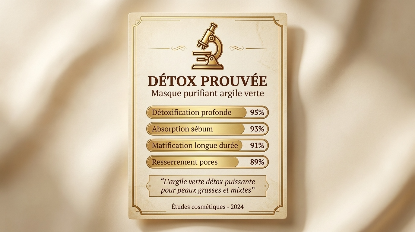 JODHUR masque purifiant à l'argile verte, infusion moringa pour peau purifiée, pores resserrés et sébum maîtrisé.