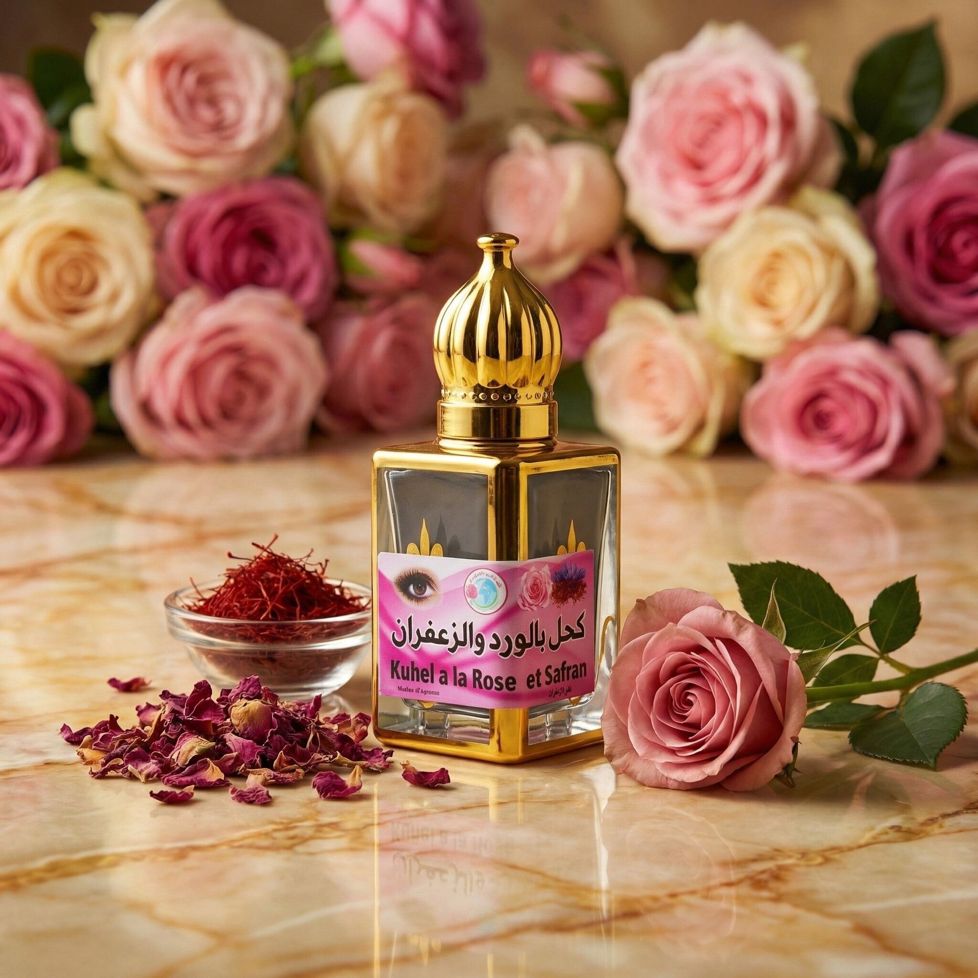 Khôl Naturel à la Rose & Safran – Regard Sublimé - JODHUR