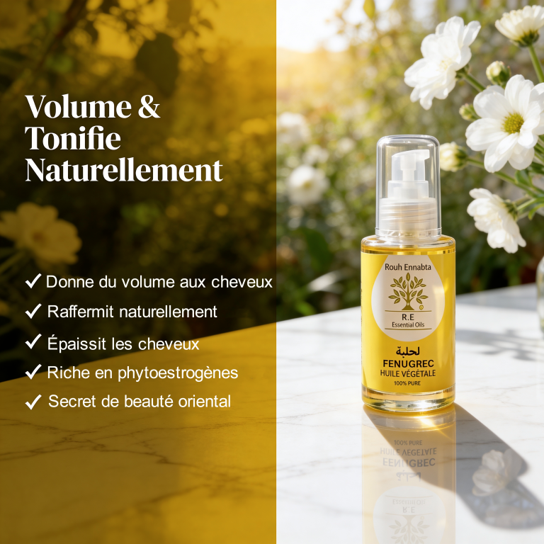 Huile de Fenugrec BIO – Volume & Fermeté - JODHUR