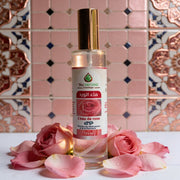 Flacon Eau de Rose Tonifiante – Fraîcheur & Éclat de JODHUR avec infusion de moringa, hydratant et éclat naturel de la peau.