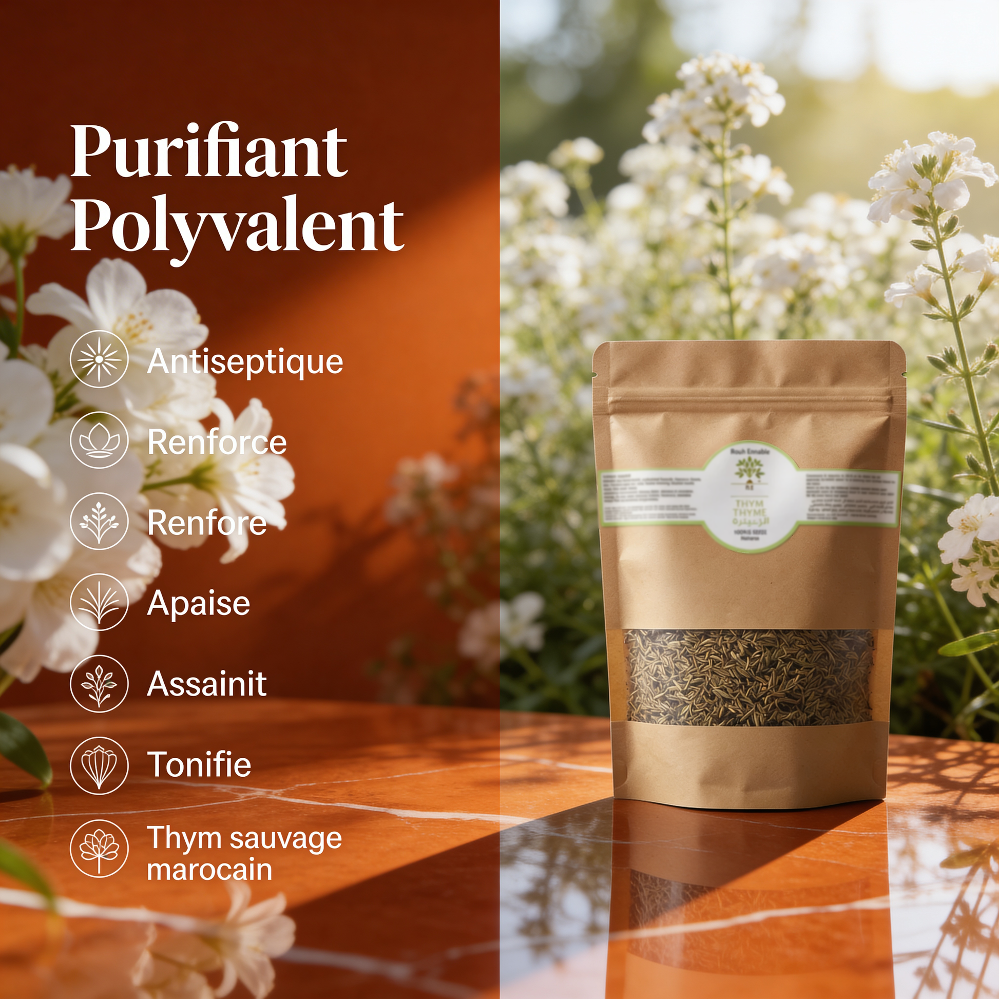 Thym Séché BIO – Purifiant Polyvalent- JODHUR