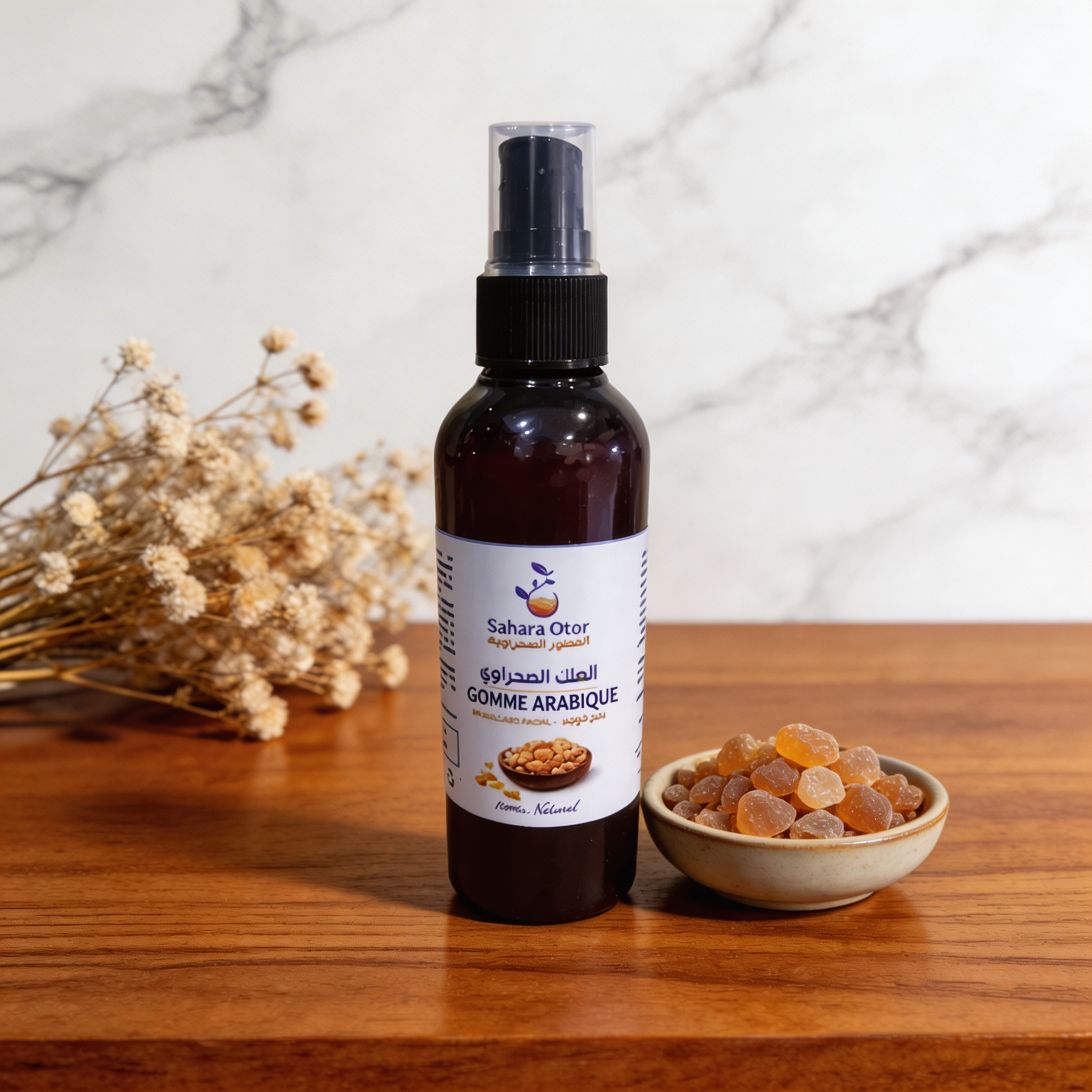 Brume Visage à la Gomme Arabique – Fraîcheur Lissante
