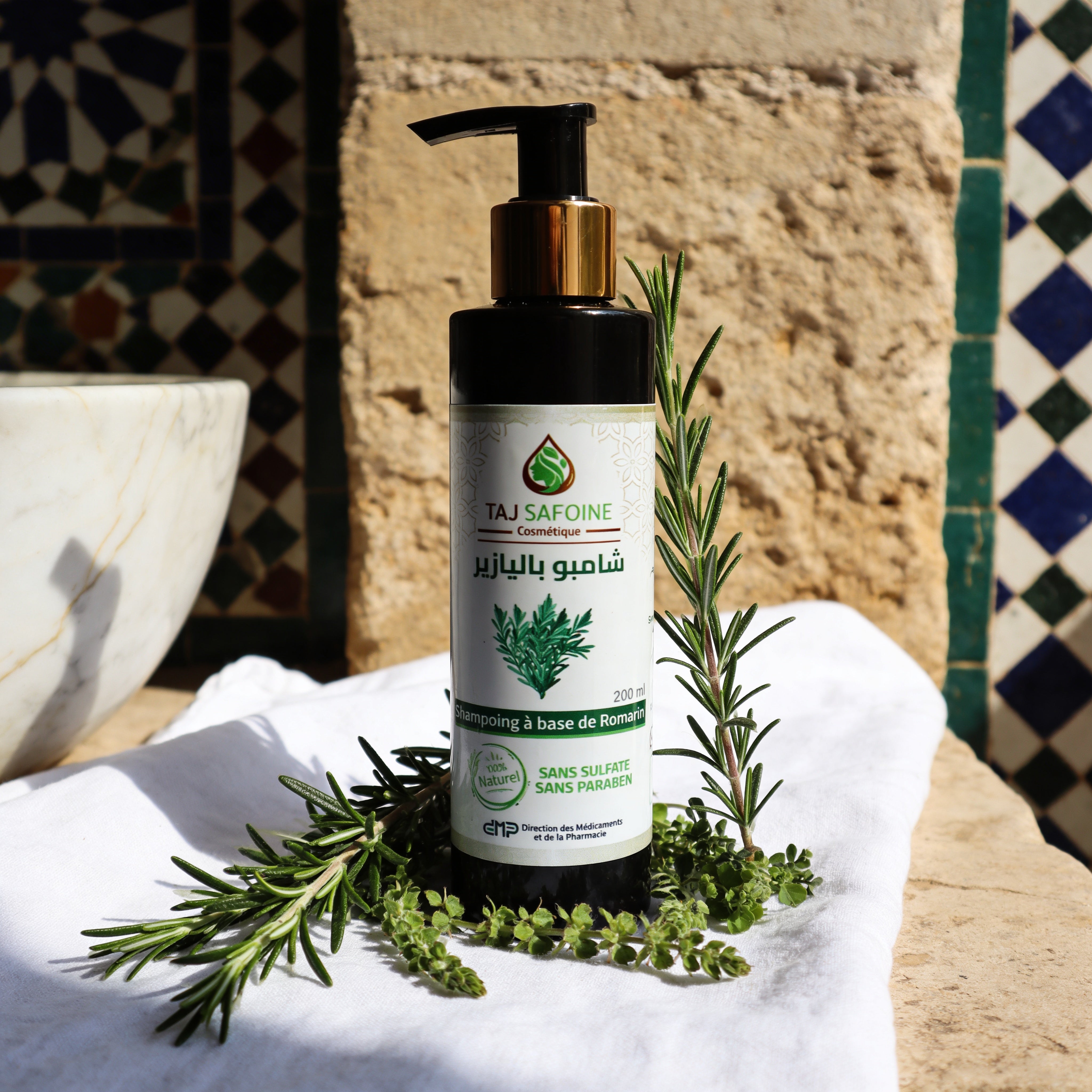 Shampooing au Romarin – Sans Sulfate Sans Paraben - JODHUR