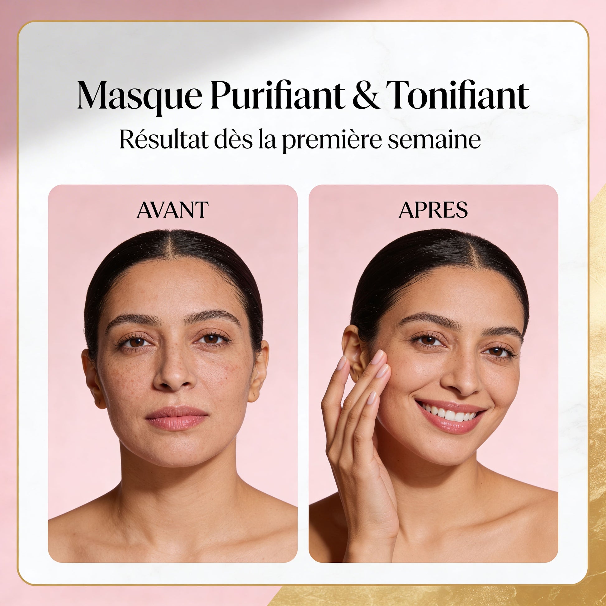 JODHUR Poudre de Rose BIO – Masque Purifiant & Tonifiant au moringa pour une peau purifiée et éclatante dès la première semaine.