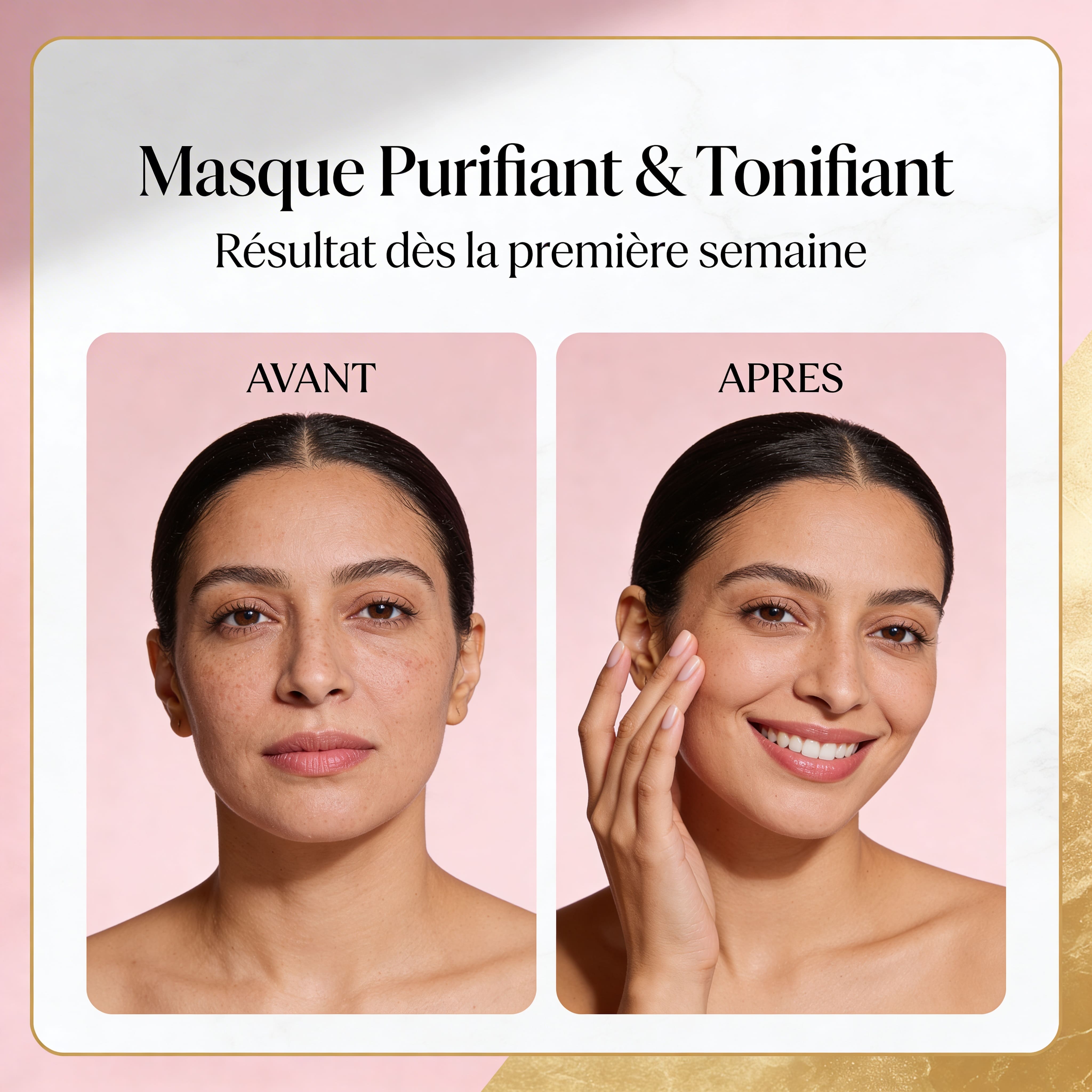 JODHUR Poudre de Rose BIO – Masque Purifiant & Tonifiant au moringa pour une peau purifiée et éclatante dès la première semaine.