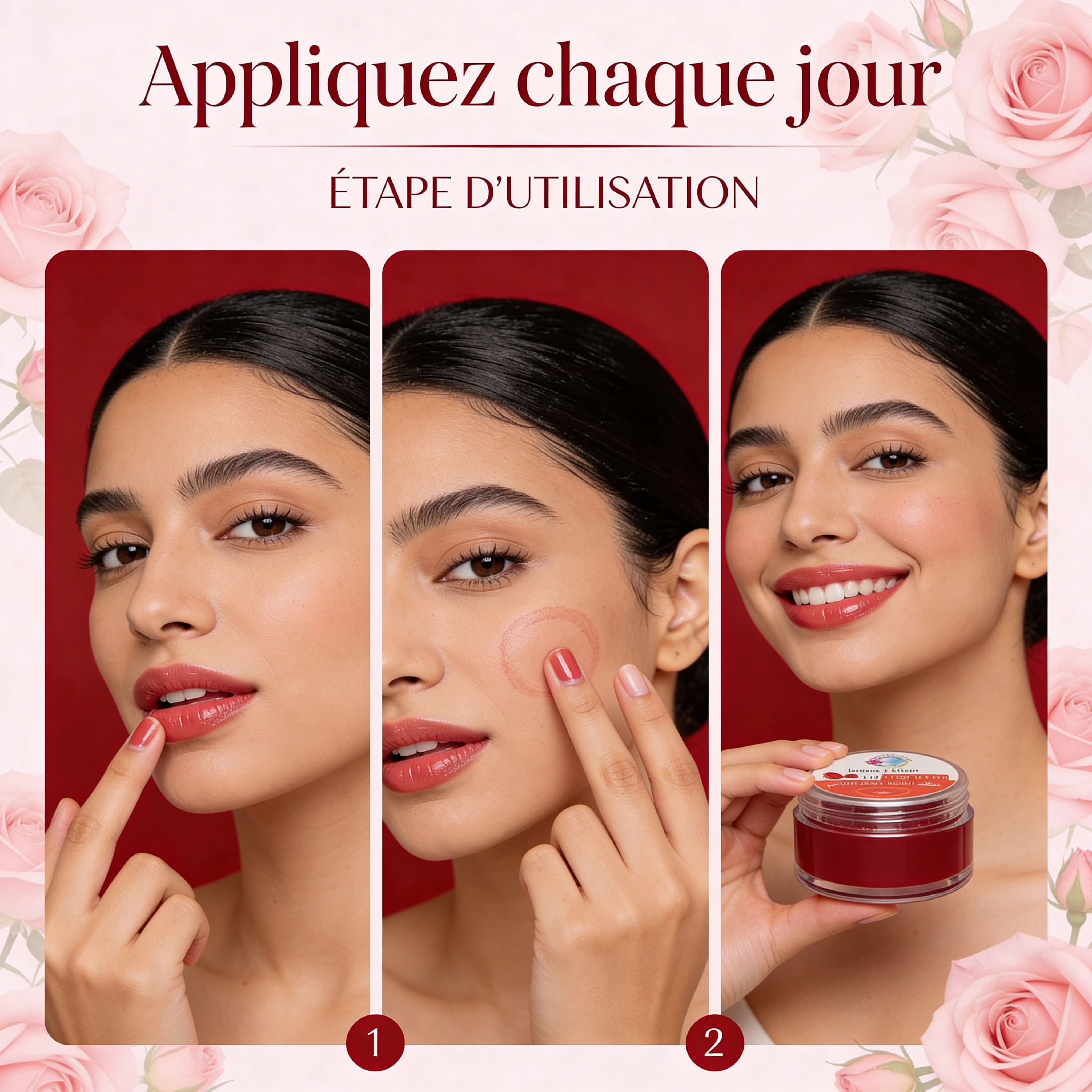 Baume à Lèvres Teinté Aker Fassi – Hydratation & Couleur Naturelle