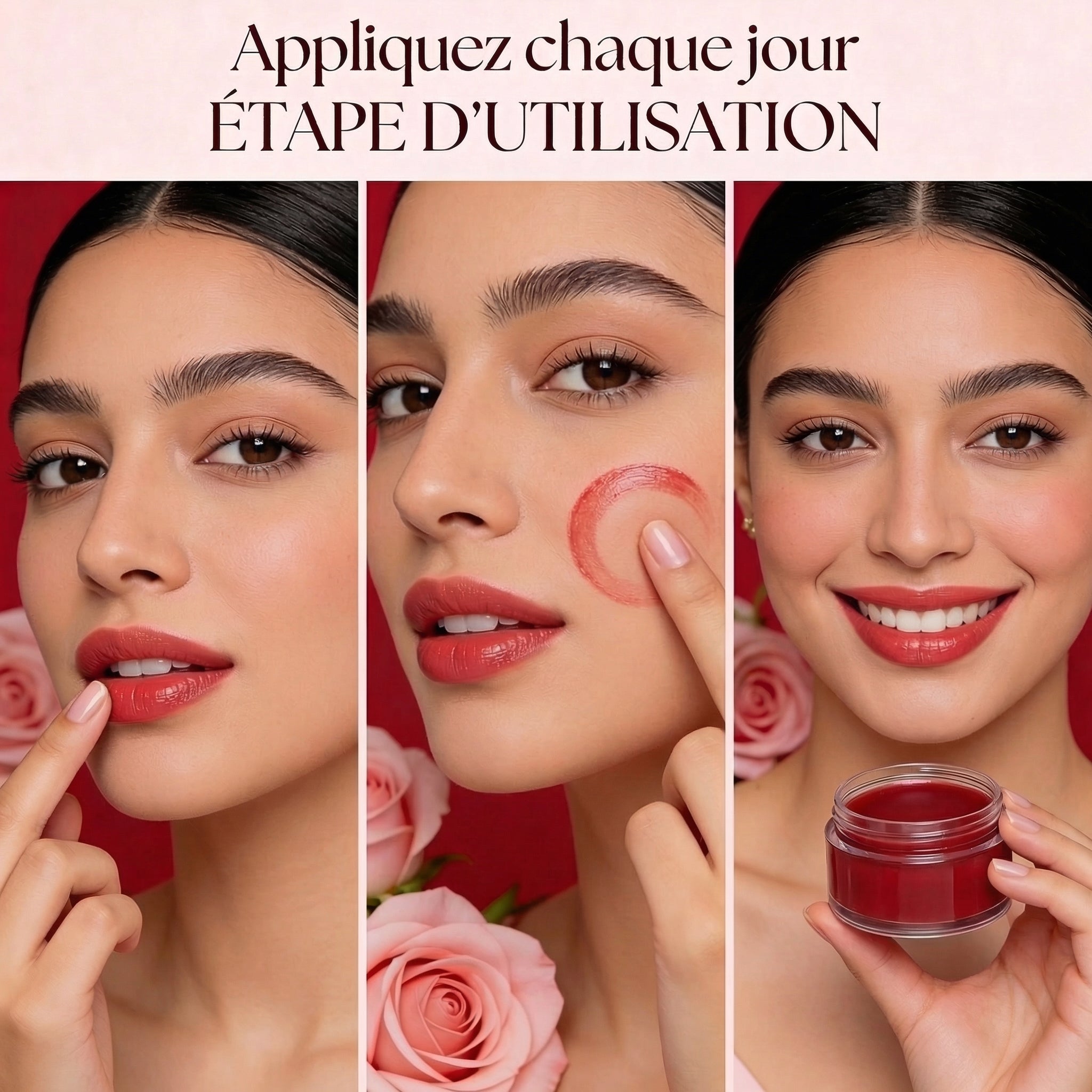 JODHUR Baume à Lèvres Teinté Aker Fassi avec moringa et huile d’argan pour une hydratation et couleur naturelle.