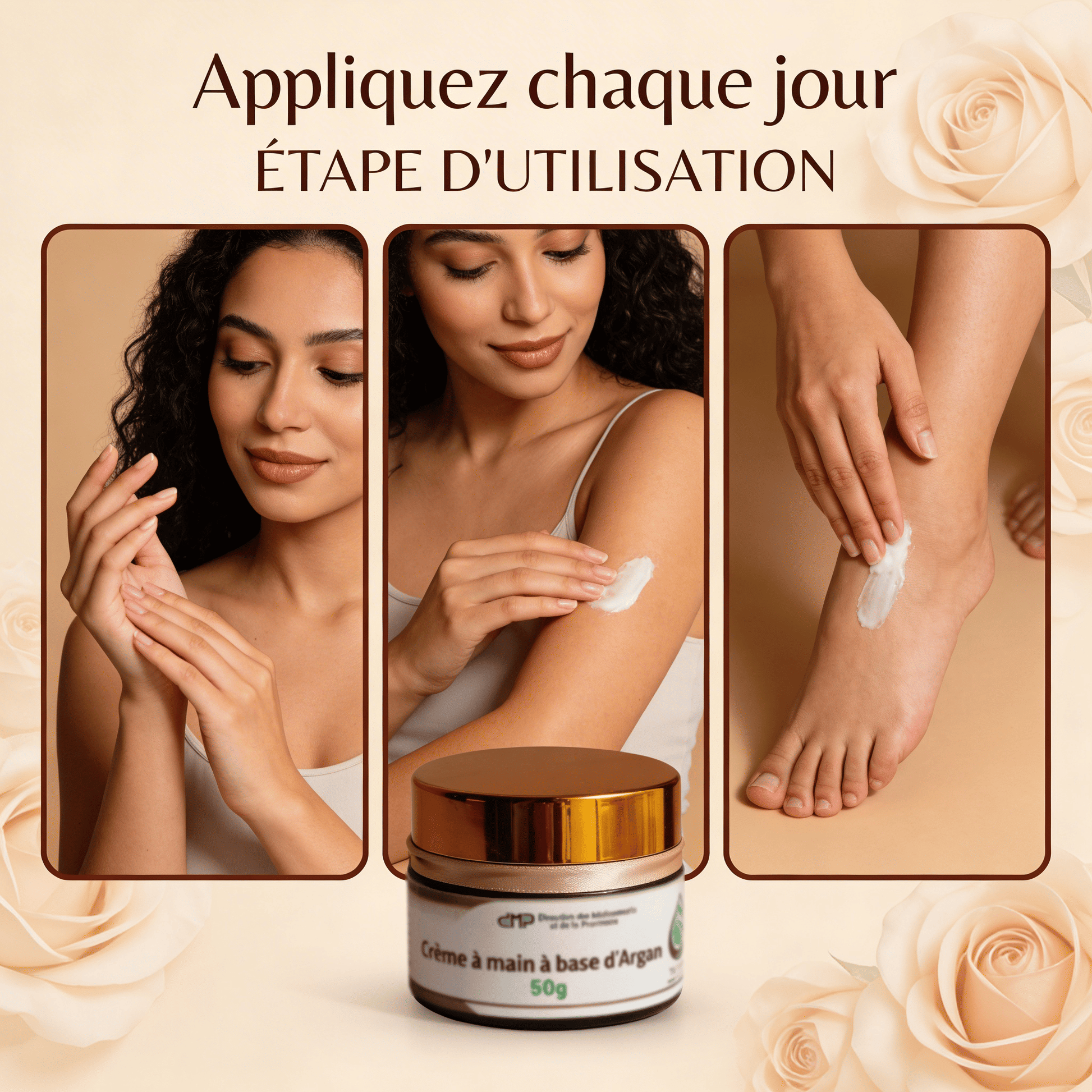 JODHUR Crème Mains Hydratante à l'Argan – Nutrition Quotidienne aux huiles d’argan et moringa pour une peau nourrie et hydratée.