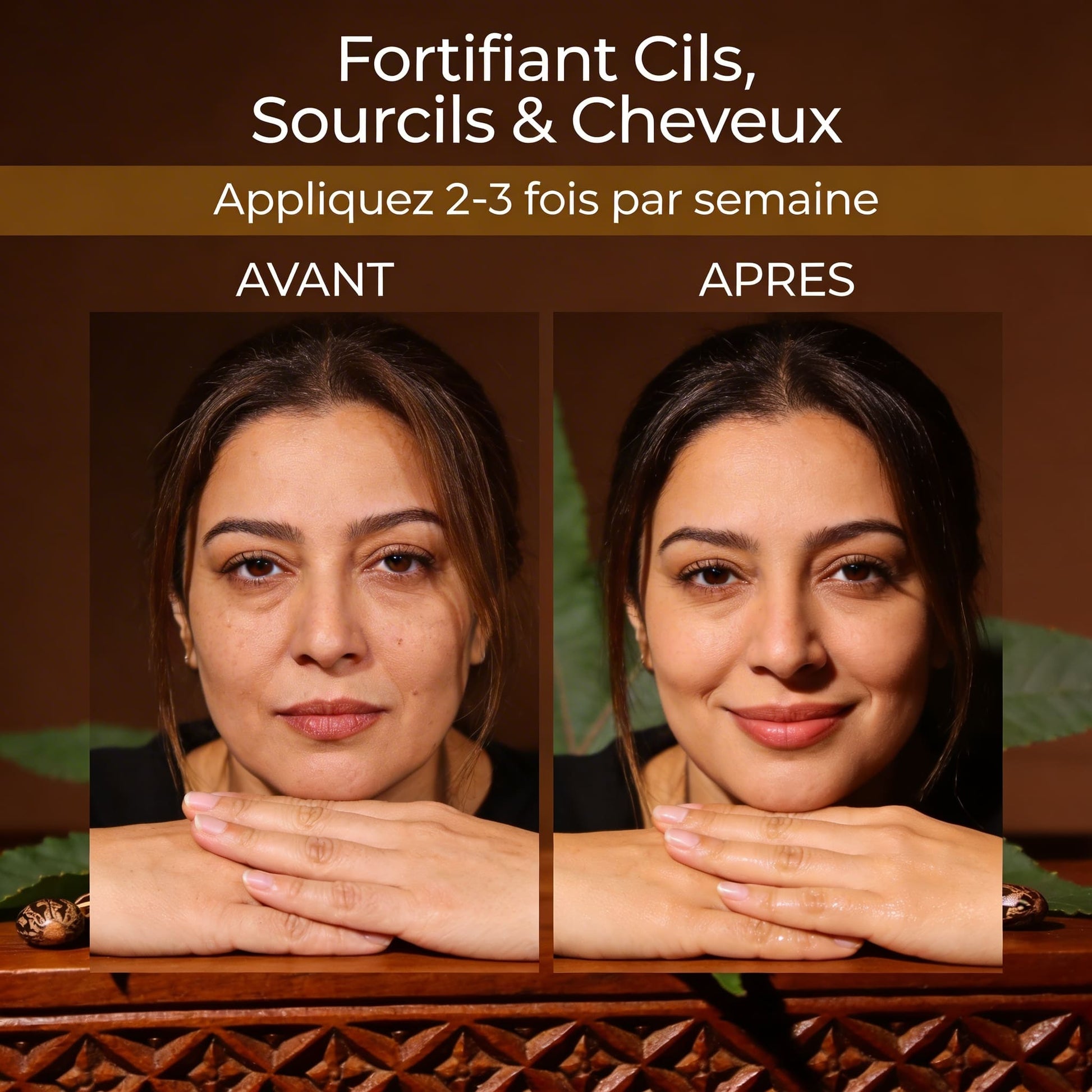 JODHUR Huile de Ricin Pure – Fortifiant Cils, Sourcils & Cheveux avec moringa et huile d’argan pour un effet nourrissant et fortifiant.