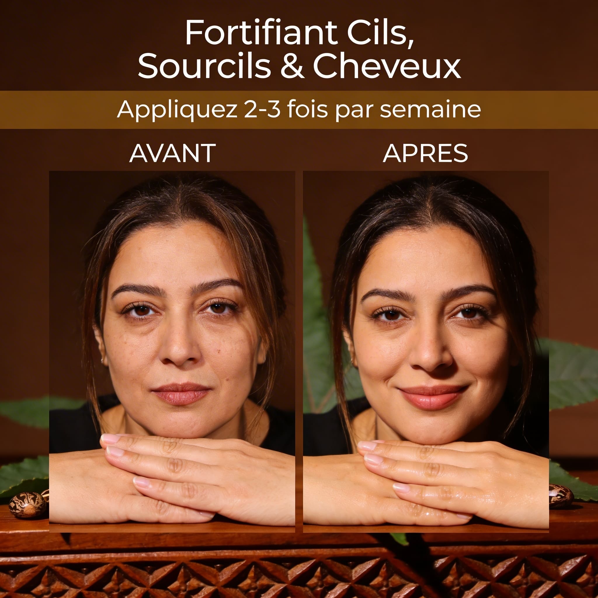 JODHUR Huile de Ricin Pure – Fortifiant Cils, Sourcils & Cheveux avec moringa et huile d’argan pour un effet nourrissant et fortifiant.