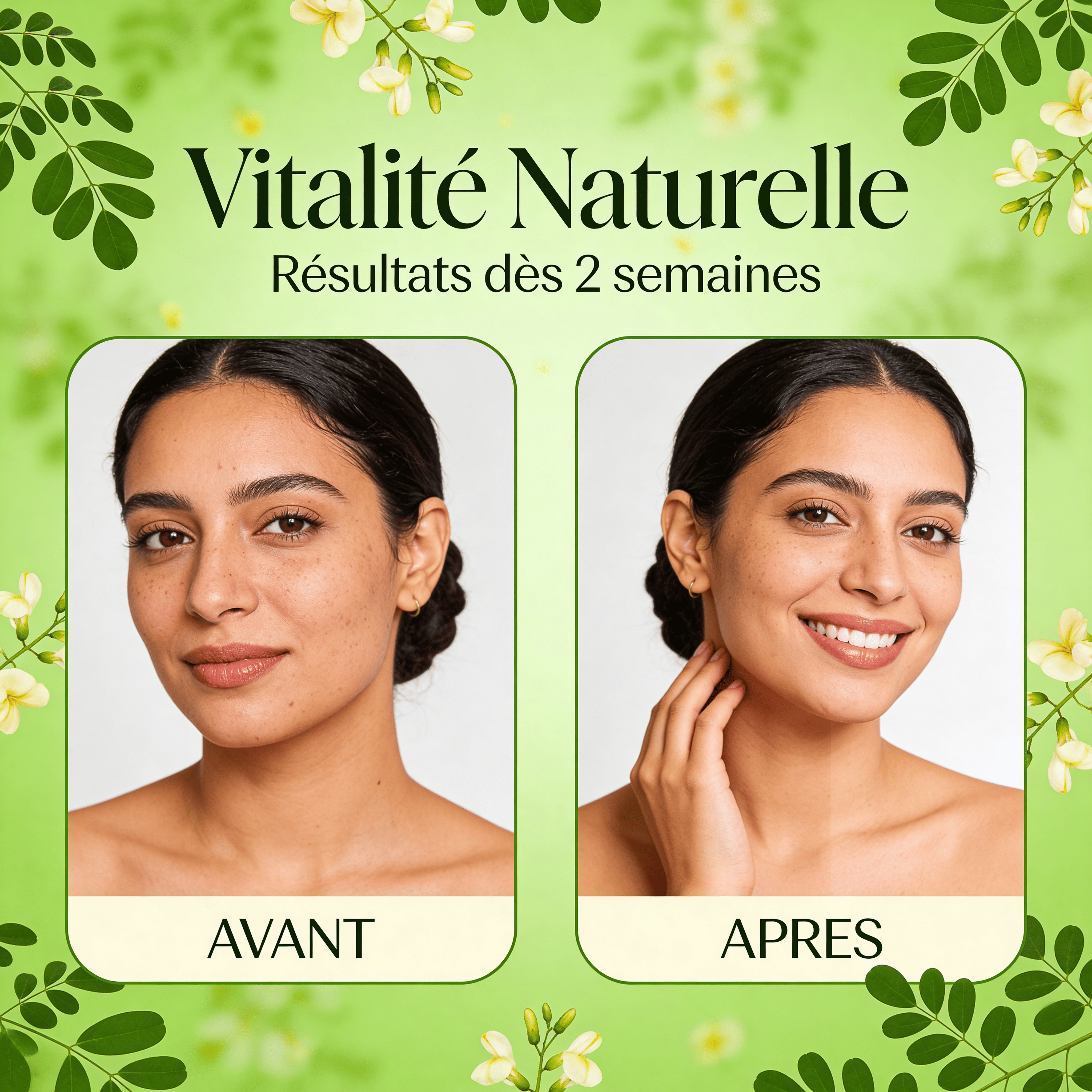 JODHUR Feuilles de Moringa Séchées | Vitalité naturelle · 90+ nutriments, soin nourrissant et revitalisant pour peau éclatante.