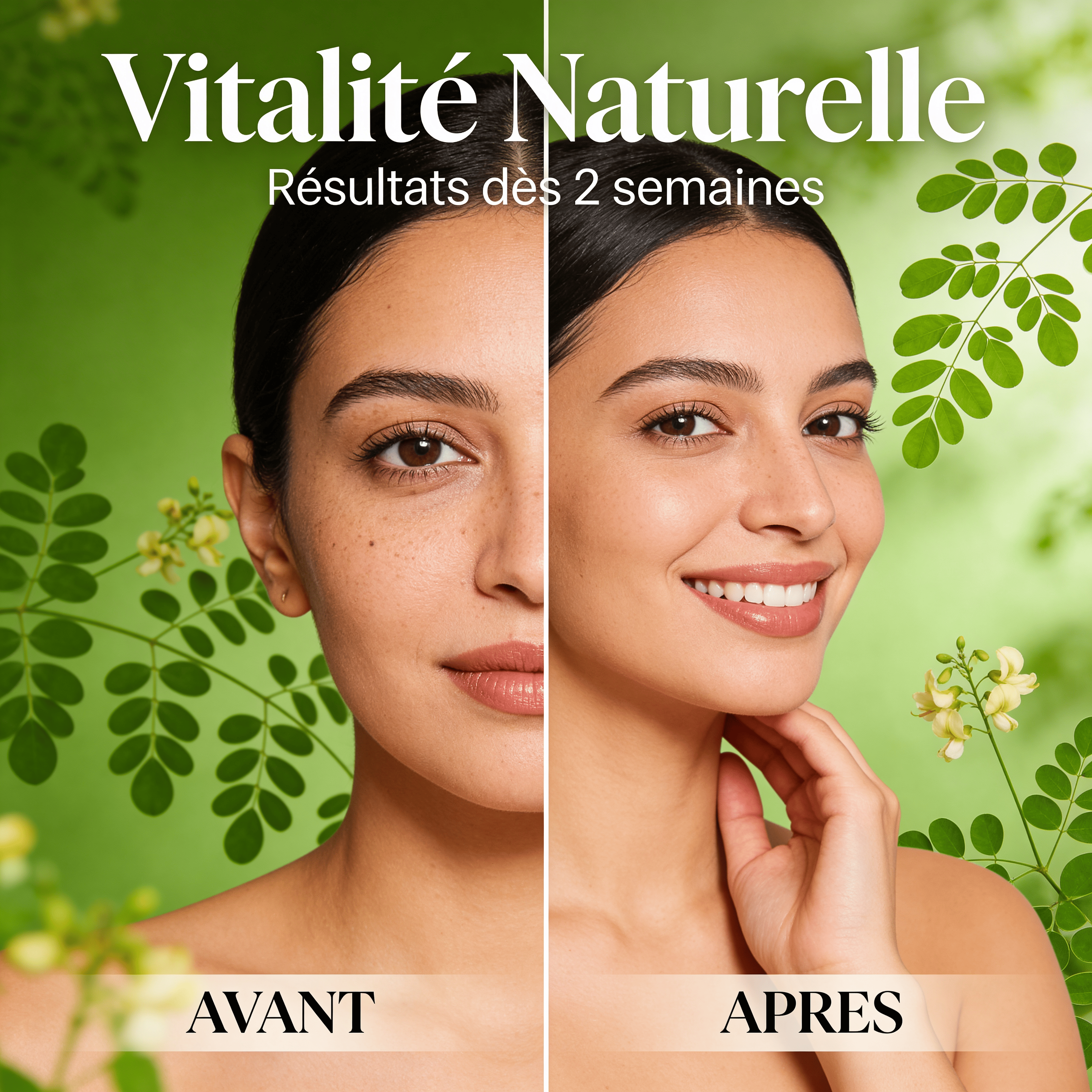 JODHUR Feuilles de Moringa Séchées | Vitalité naturelle · 90+ nutriments pour peau éclatante et hydratée au moringa.