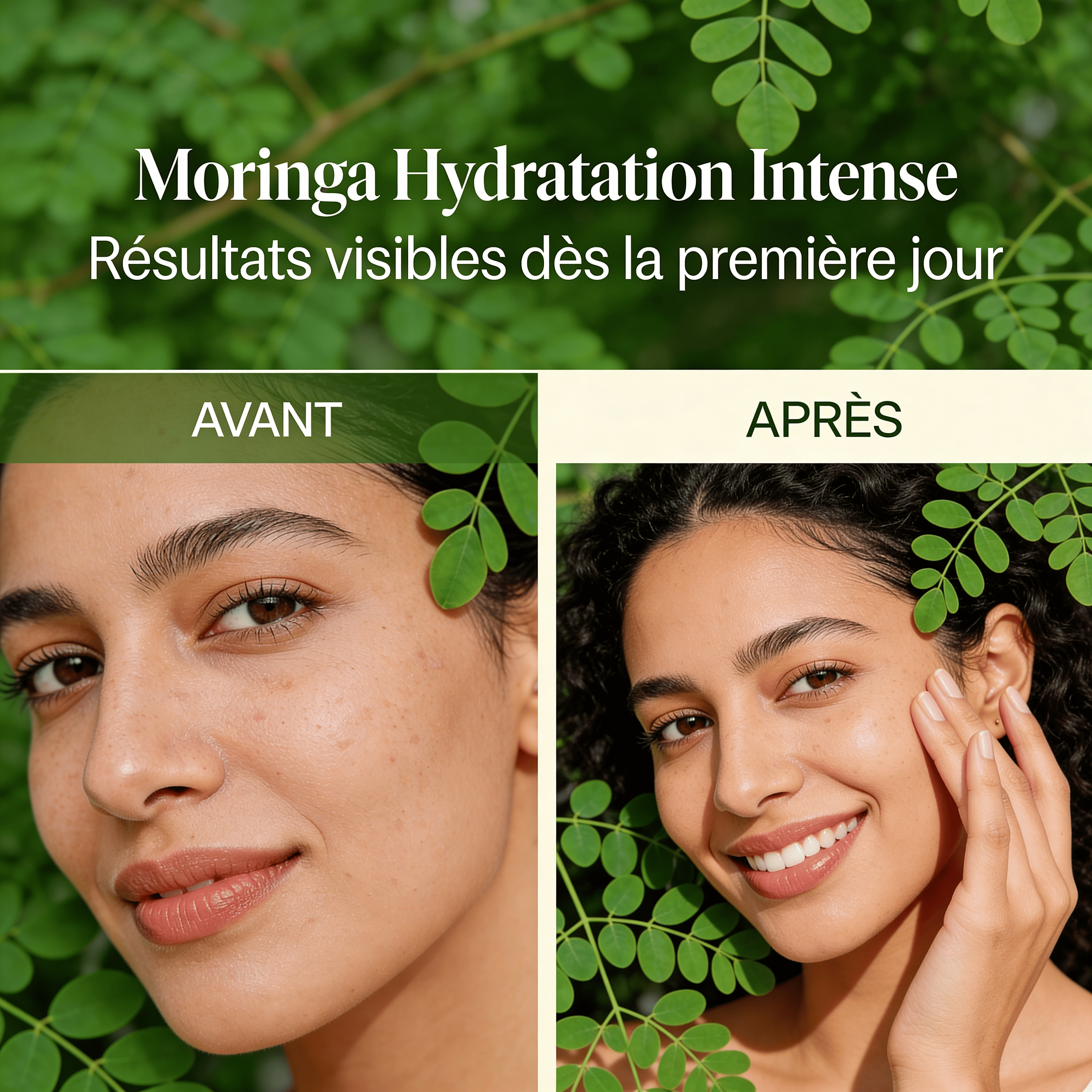 JODHUR Sérum Moringa Hydratant | Élimine les tiraillements dès la 1ère utilisation avec moringa, hydratation intense et peau nourrie.