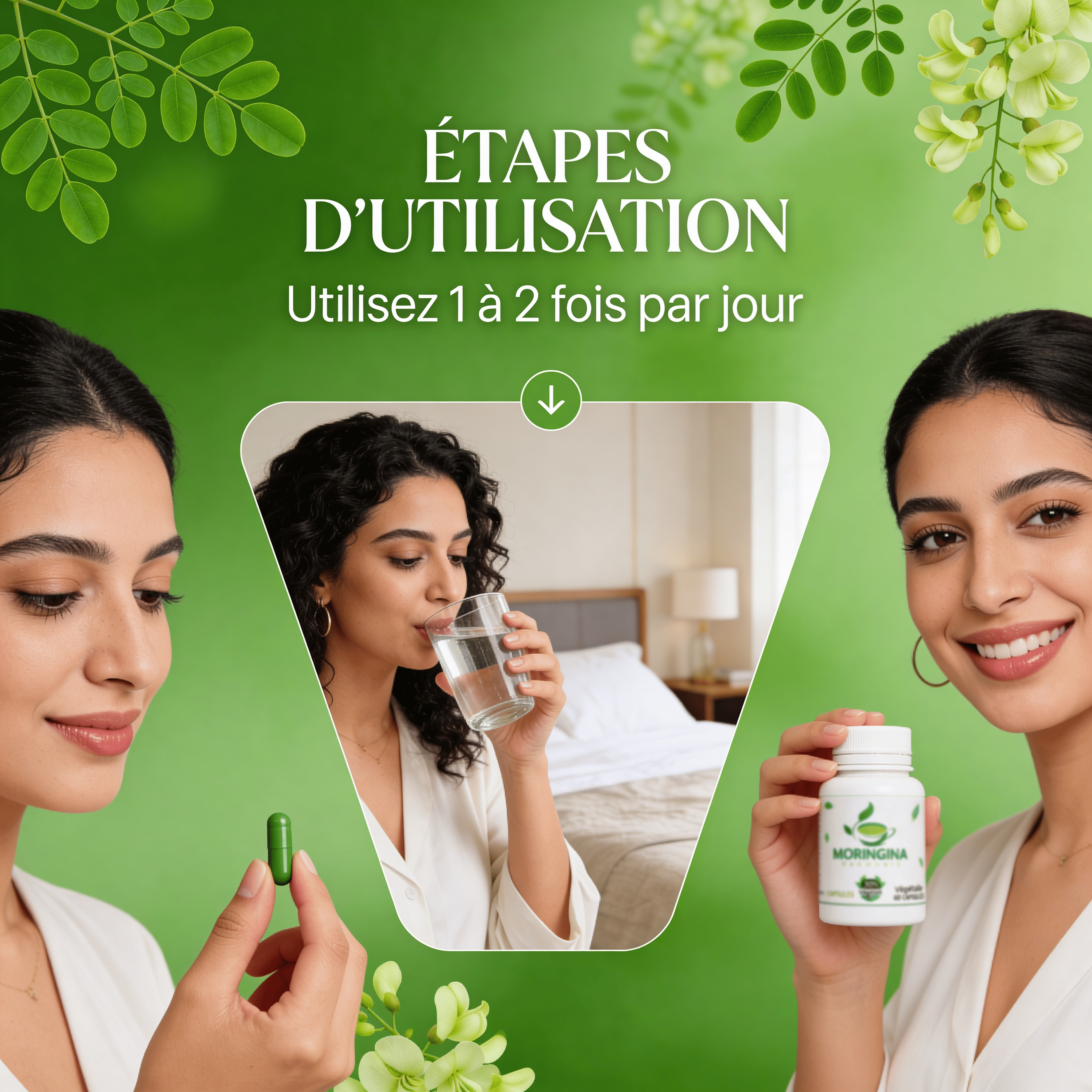 JODHUR Capsules Moringa Bio | Énergie & bien-être au quotidien sans effort avec moringa bio, soin naturel et vitalité renforcée.