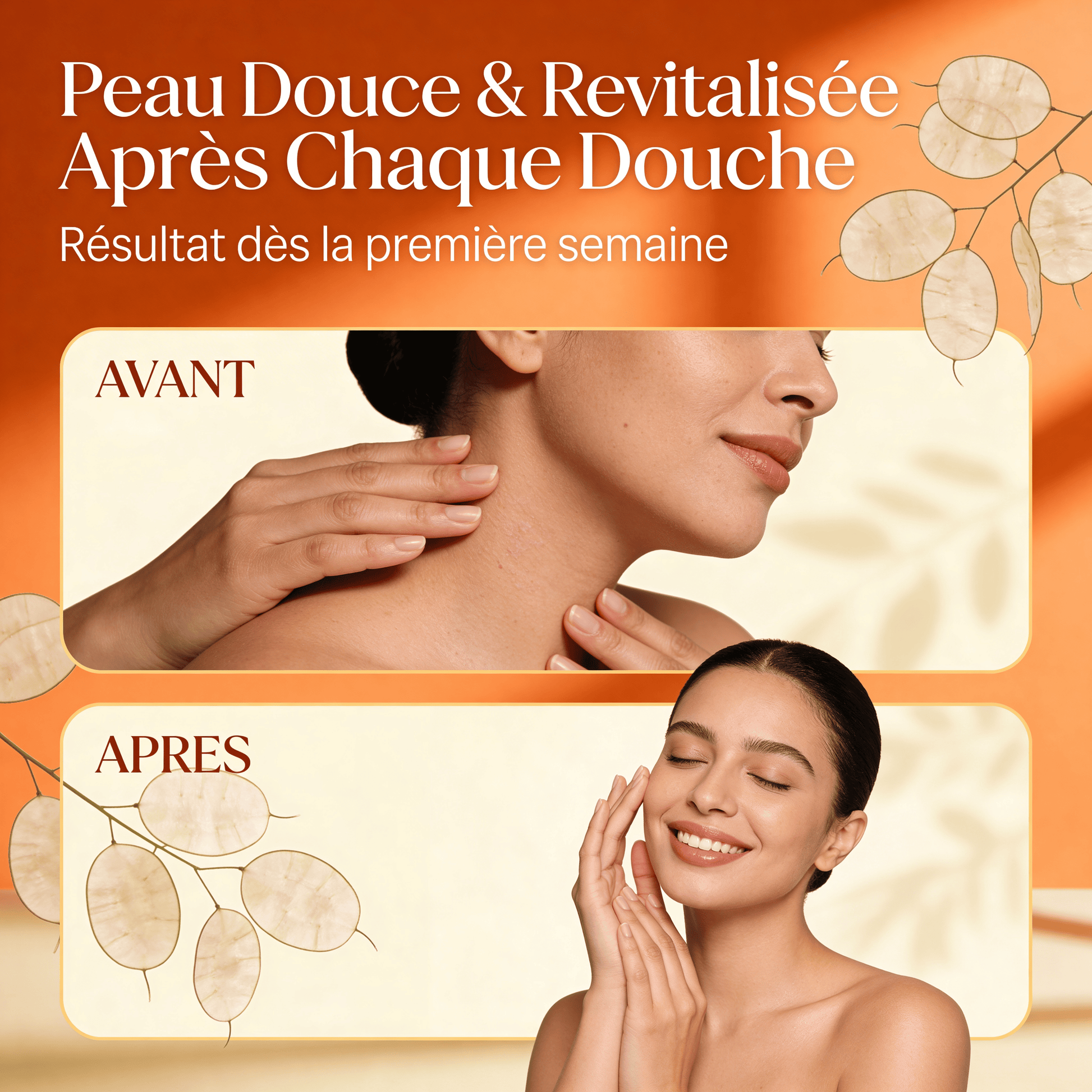 JODHUR Gel Douche Corps Moringa Vanille hydrate et adoucit la peau grâce au moringa pour un parfum enveloppant naturel.