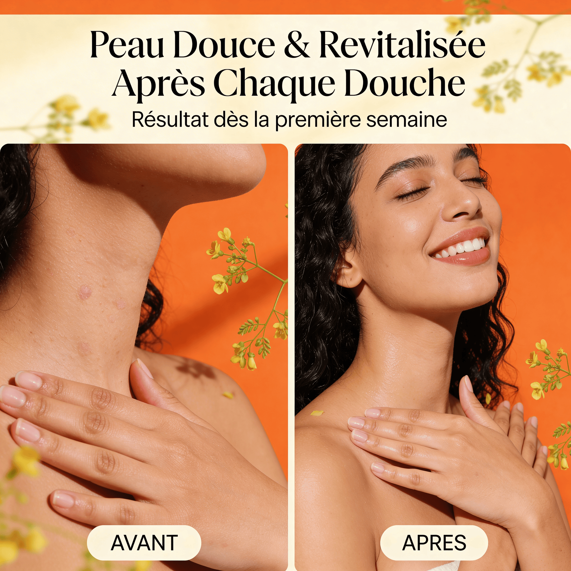 JODHUR Gel Douche Corps Moringa Vanille | Peau adoucie & parfum enveloppant, soin naturel hydratant au moringa revitalisant.