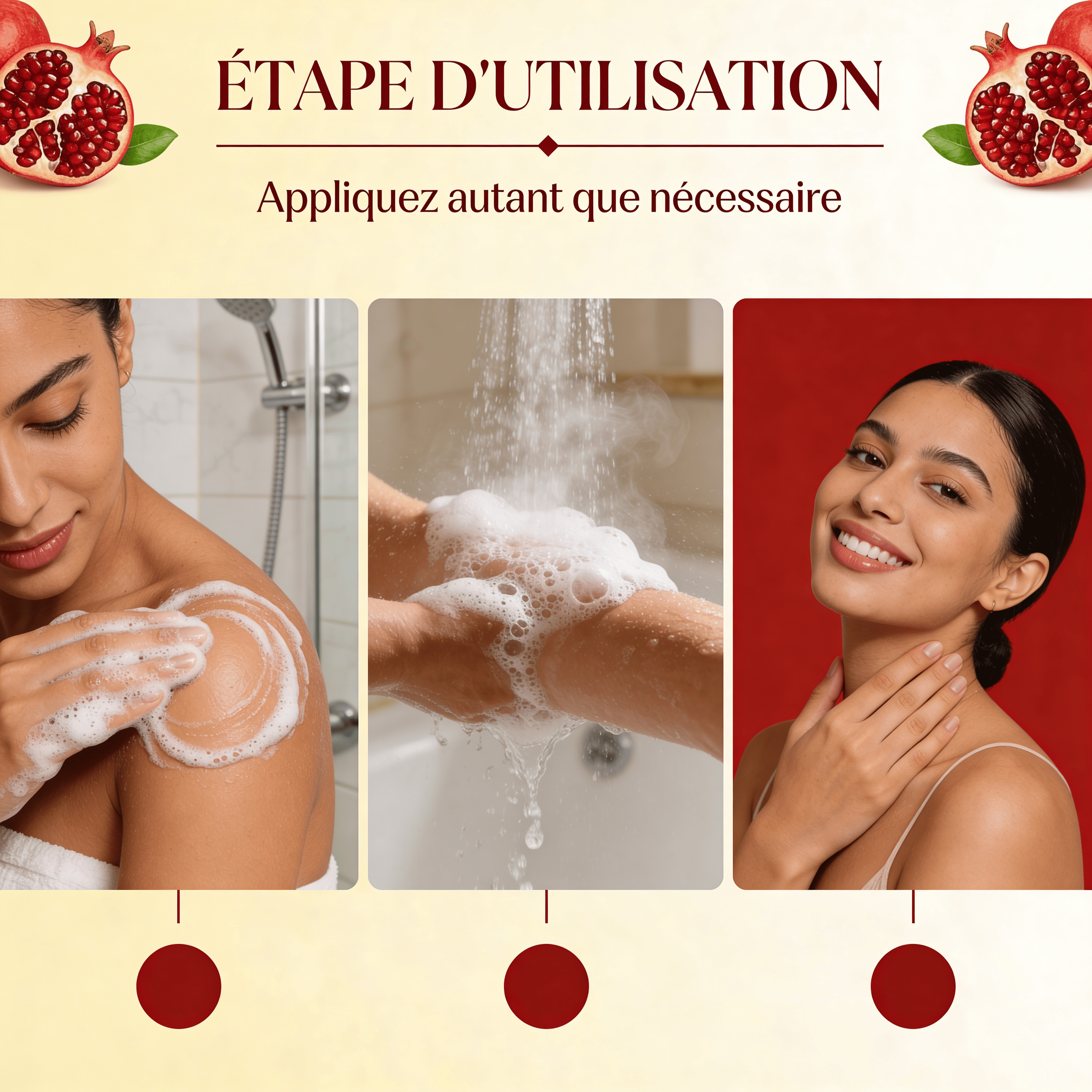 JODHUR Gel Douche Corps Moringa Fruits Rouges avec moringa naturel pour une peau douce et revitalisée après chaque douche.