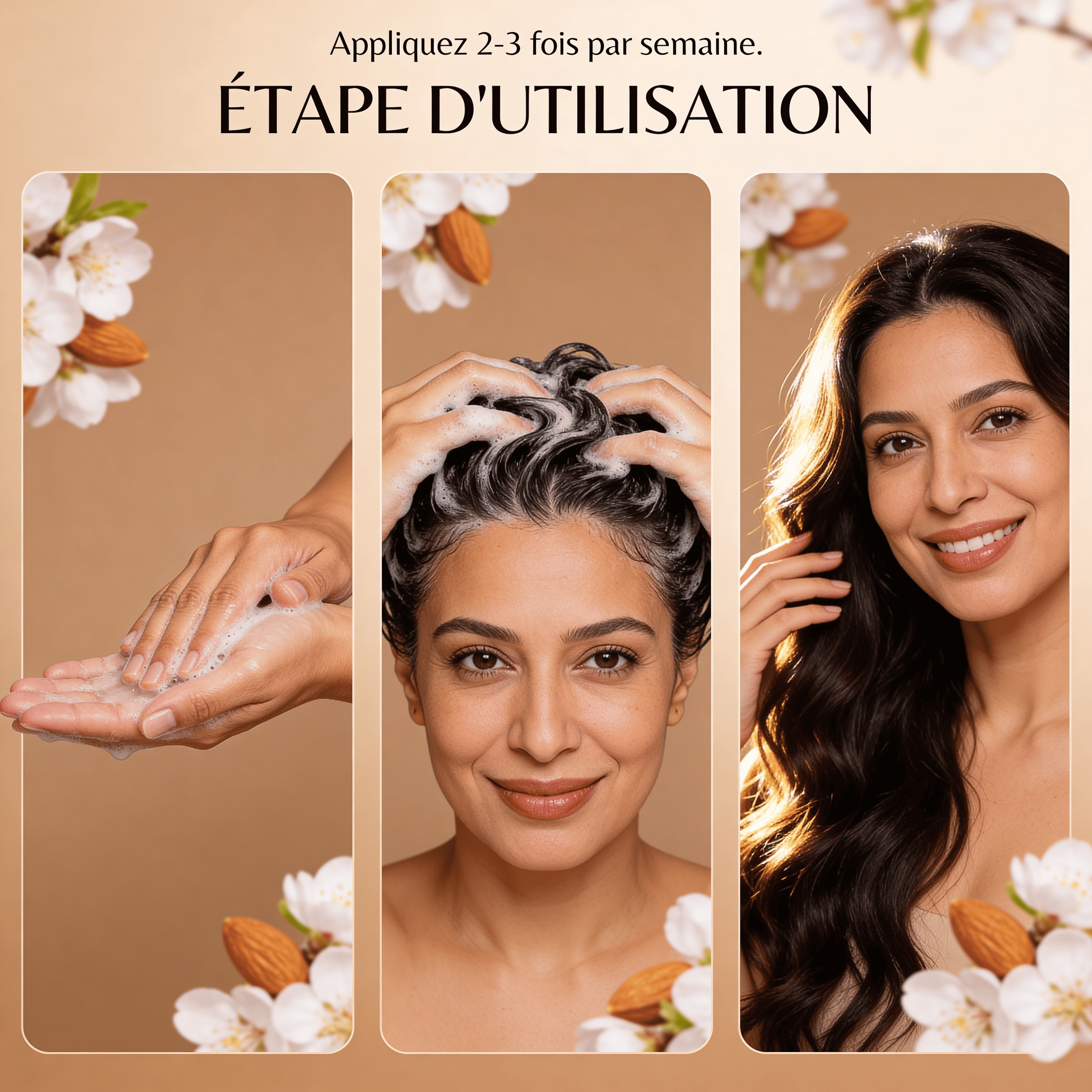 JODHUR Shampoing Anti-Chute Biotine & Moringa Amande Douce pour cheveux doux, souples et lutte contre la chute naturellement.