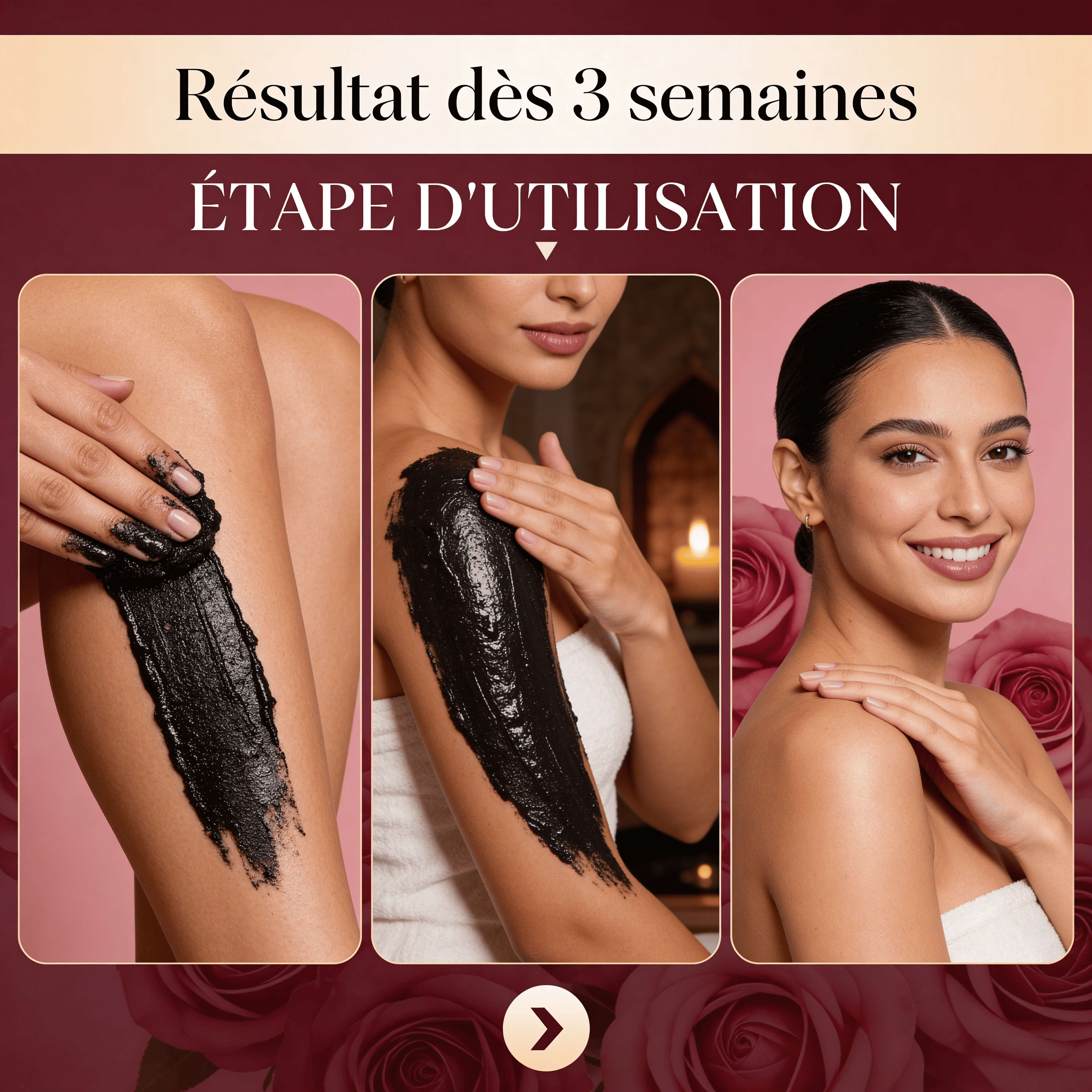 JODHUR Savon Noir Beldi à la Rose & l'Aker Fassi – Douceur Hammam au moringa, huile d’argan, purifiant et nourrissant la peau.