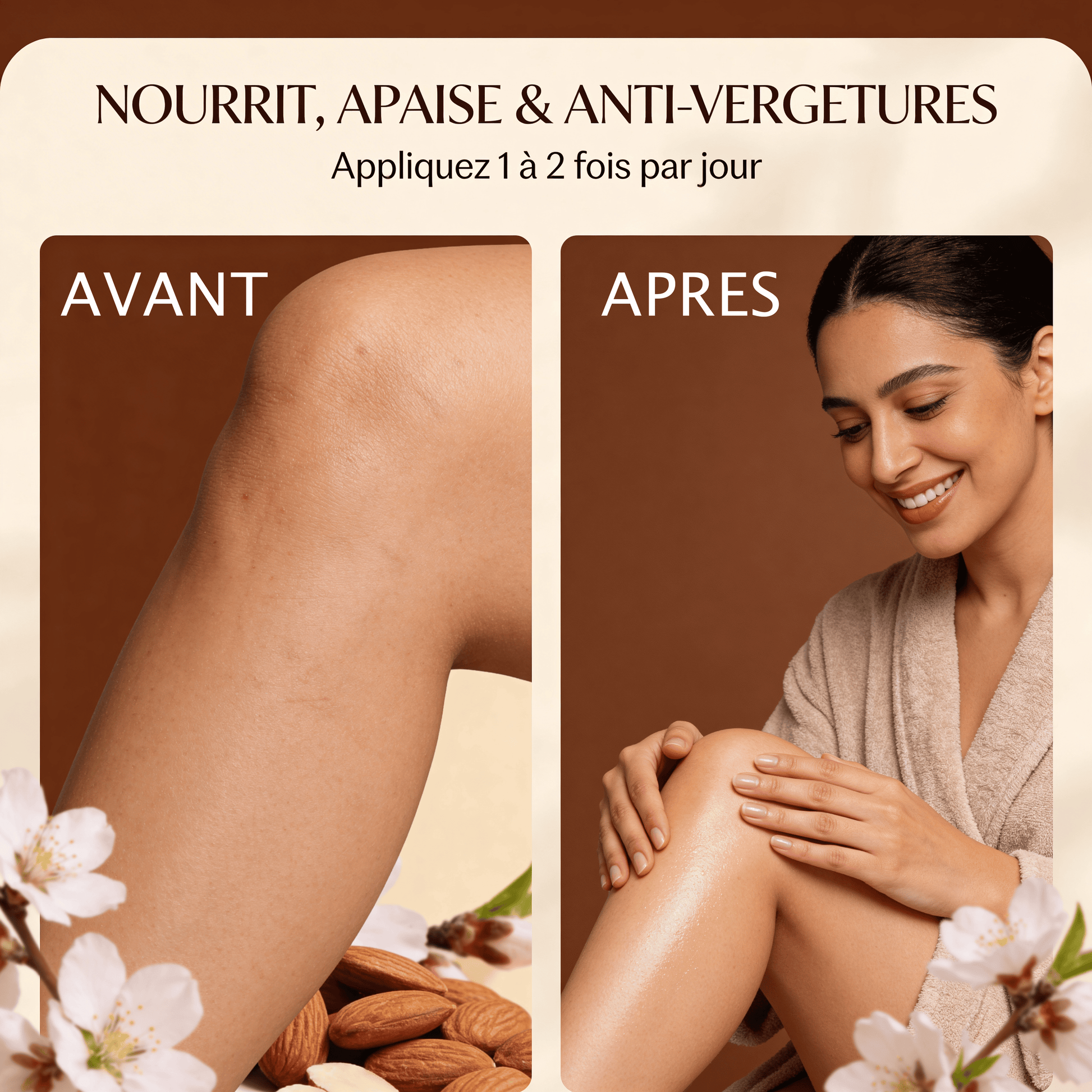 JODHUR Huile d'Amande Douce Pure enrichie en huile d’argan, nourrit, apaise et prévient les vergetures efficacement.