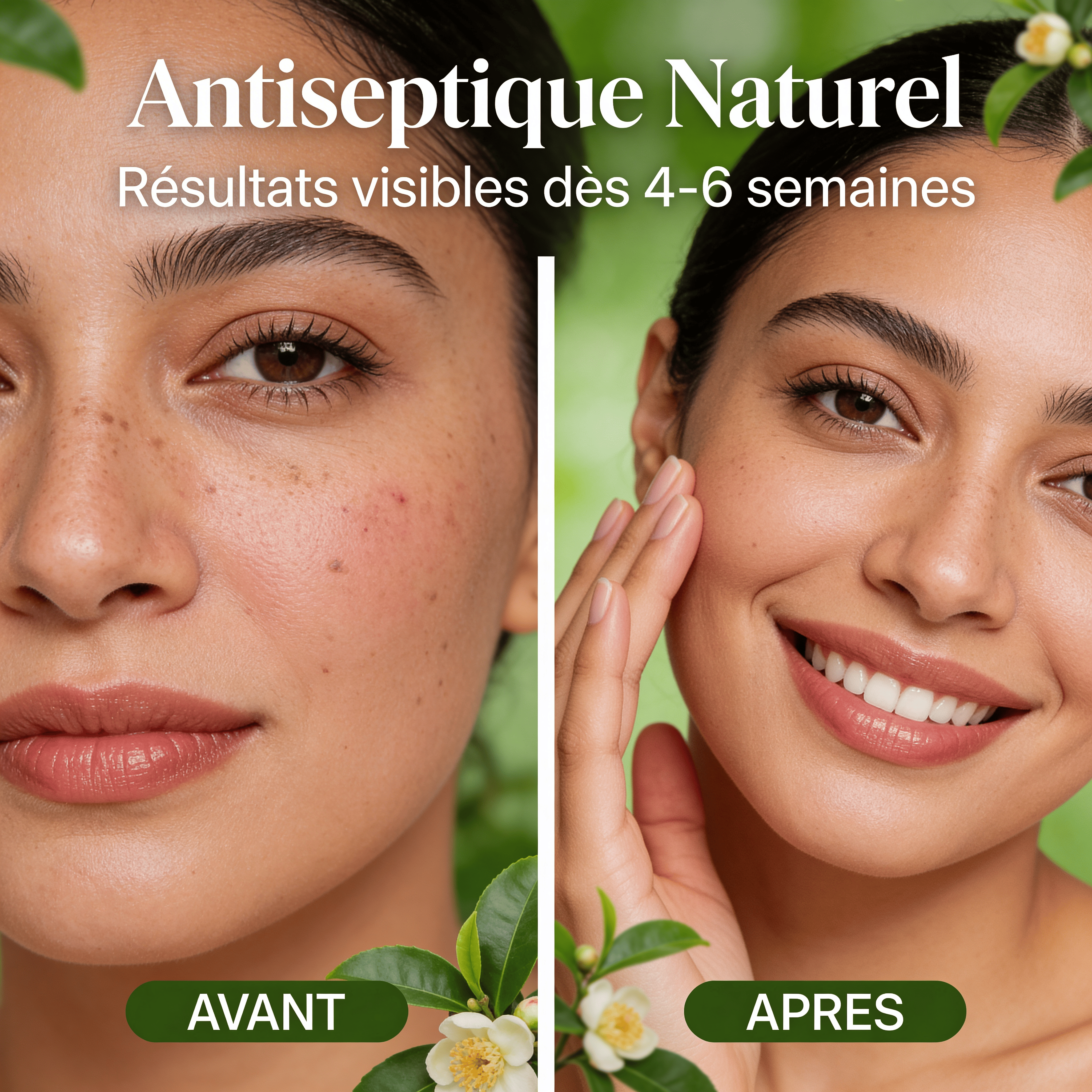 JODHUR Huile Essentielle Arbre à Thé – Antiseptique Naturel avec infusion moringa pour une peau purifiée et éclatante.