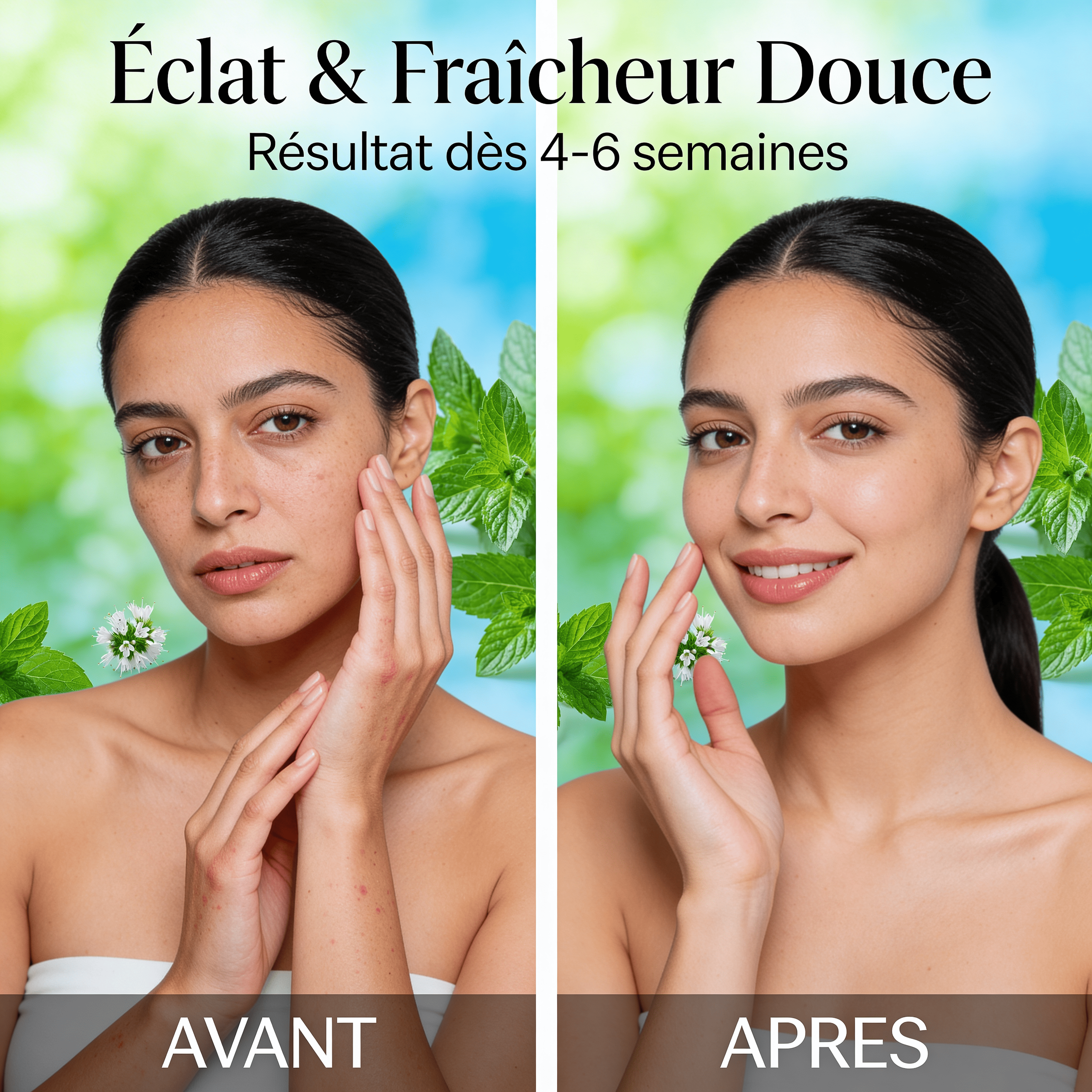 JODHUR Huile Essentielle de Menthe Verte Bio – Éclat & Fraîcheur Douce au moringa, éclat naturel et soin purifiant de la peau.